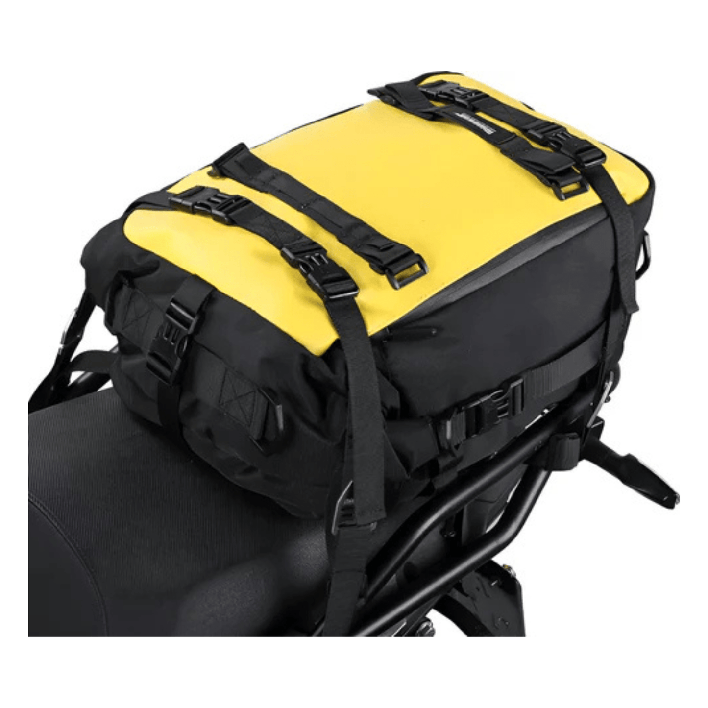 CarryQuest® - Motorfiets Achter Tas 30L Waterdicht - Fietsrugzak Universeel - 20L - Geel