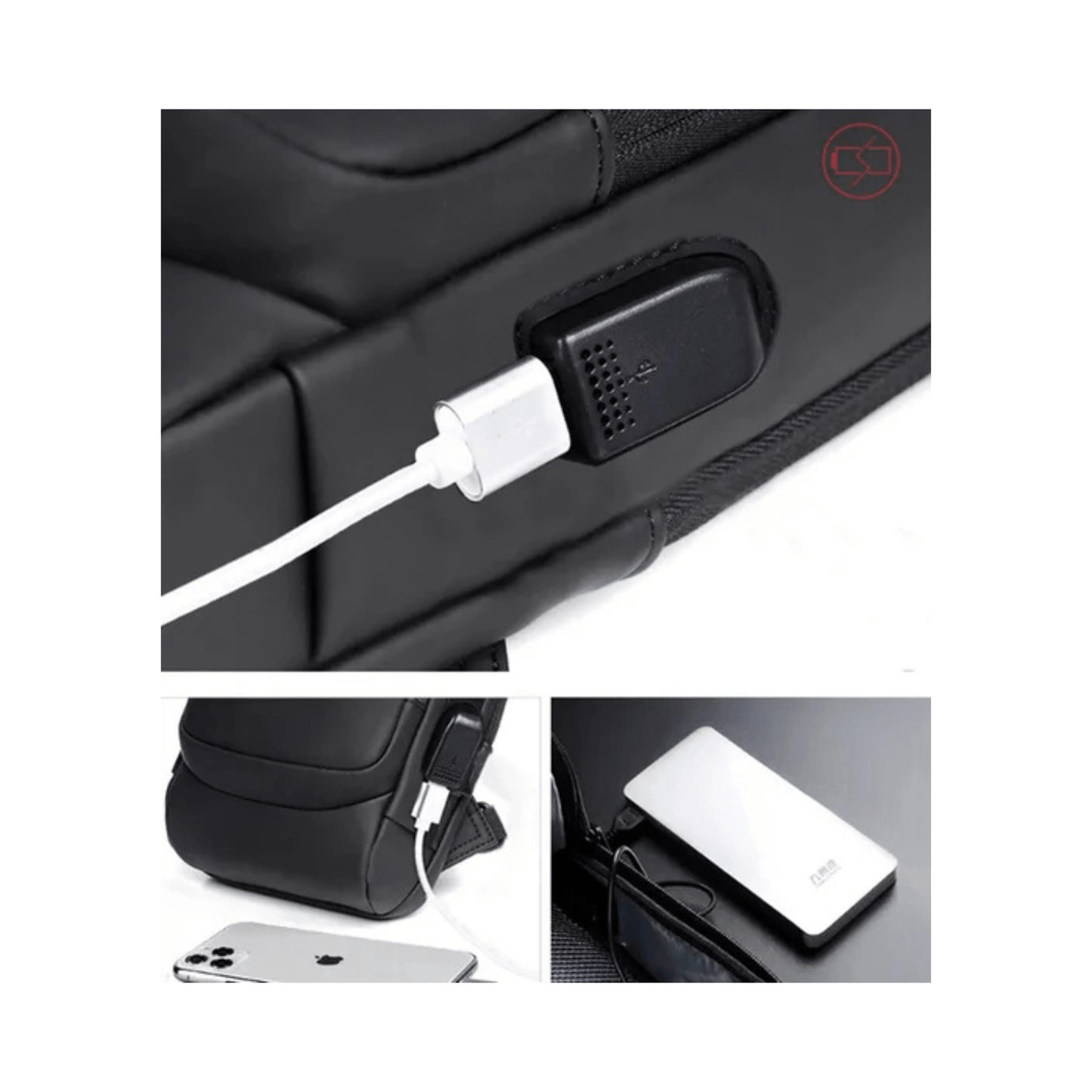 CarryQuest® - Multifunctionele Crossbody Heuptas - Duurzaam - Fietsuitrusting - Zwart