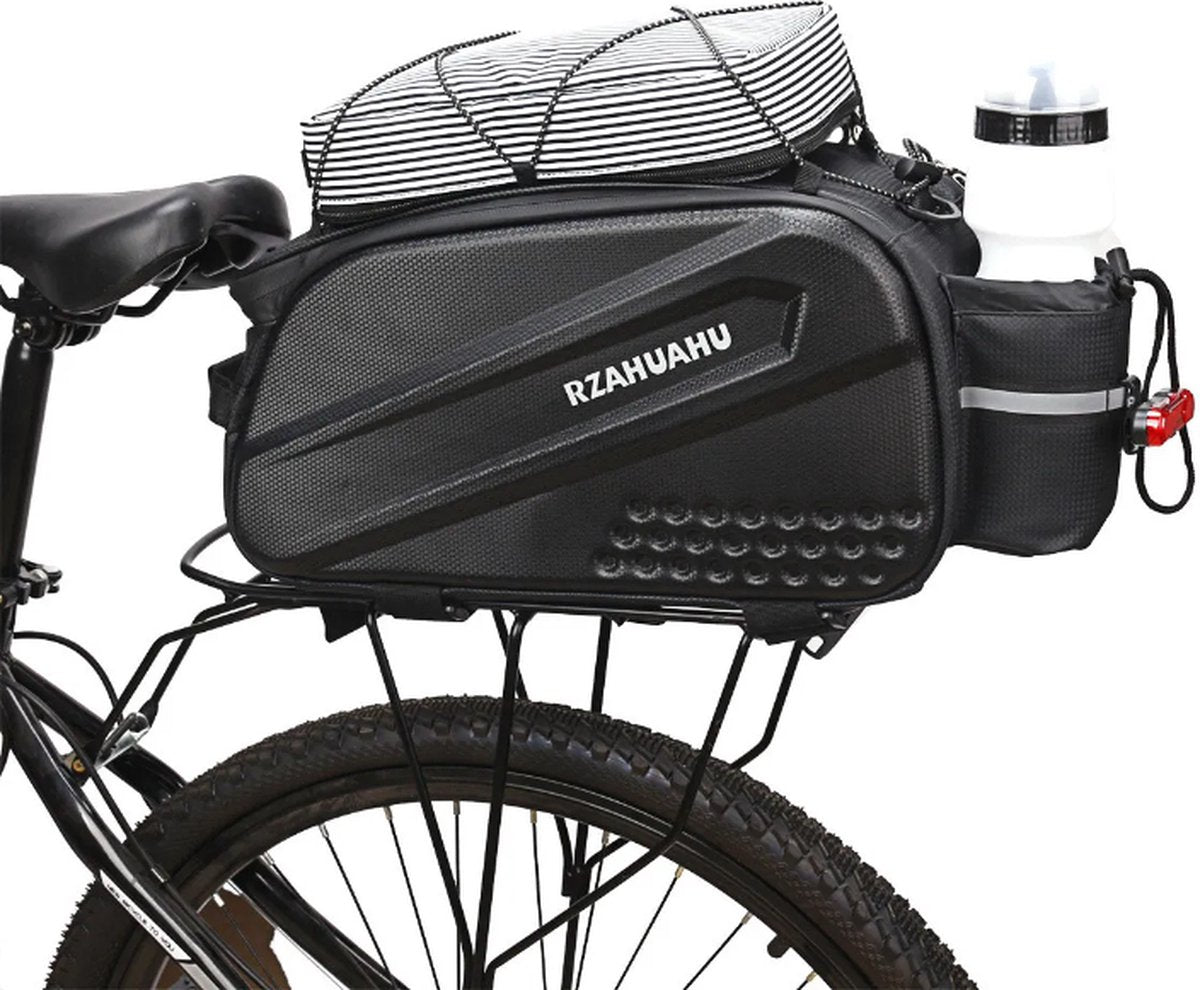 CarryQuest® - Multifunctionele Fietstas 10L - Duurzaam & Waterdicht - Ruimte voor Lunchpakket, Waterflessen & Gereedschap - Fietsen, Bagagedrager, Handtas, Schoudertas - Bestel...
