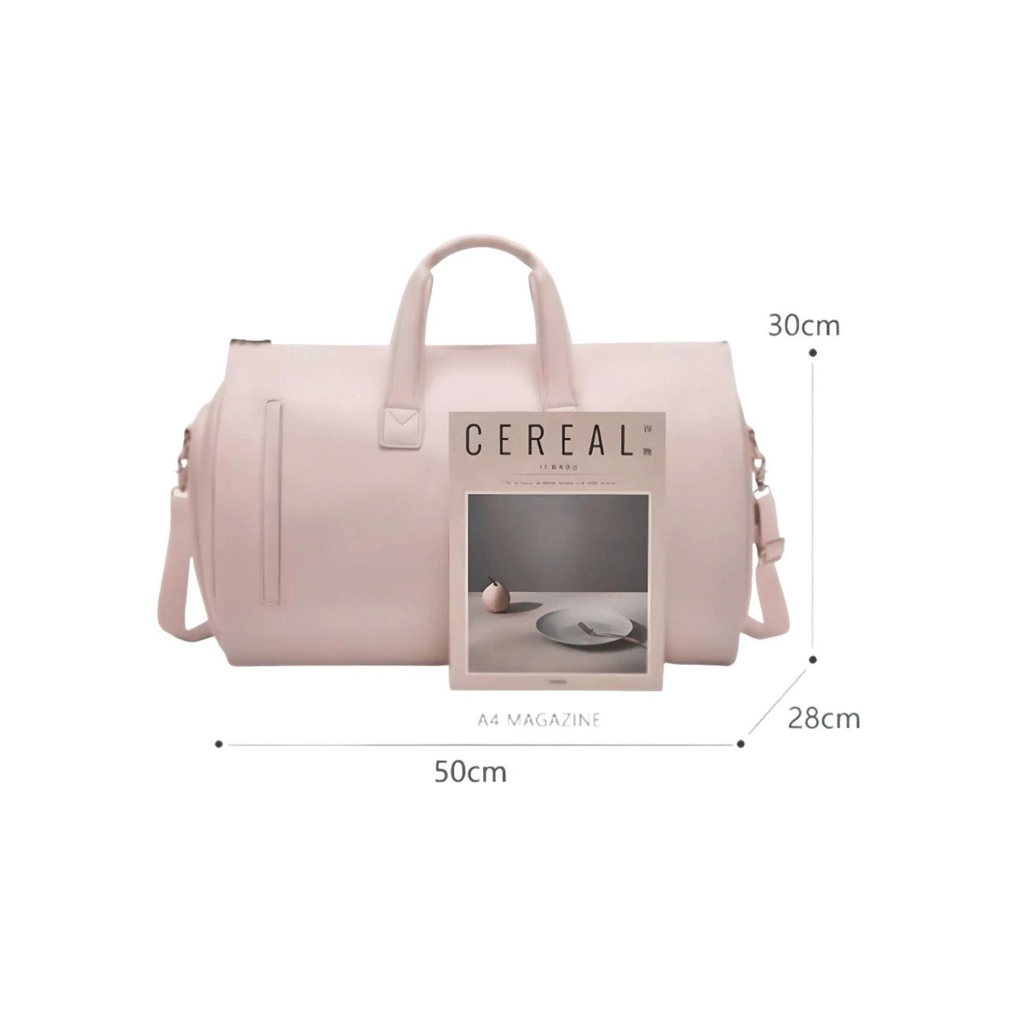 CarryQuest® - Multifunctionele Reis - /Handtas - Dames en Heren - PU - leer - Roze
