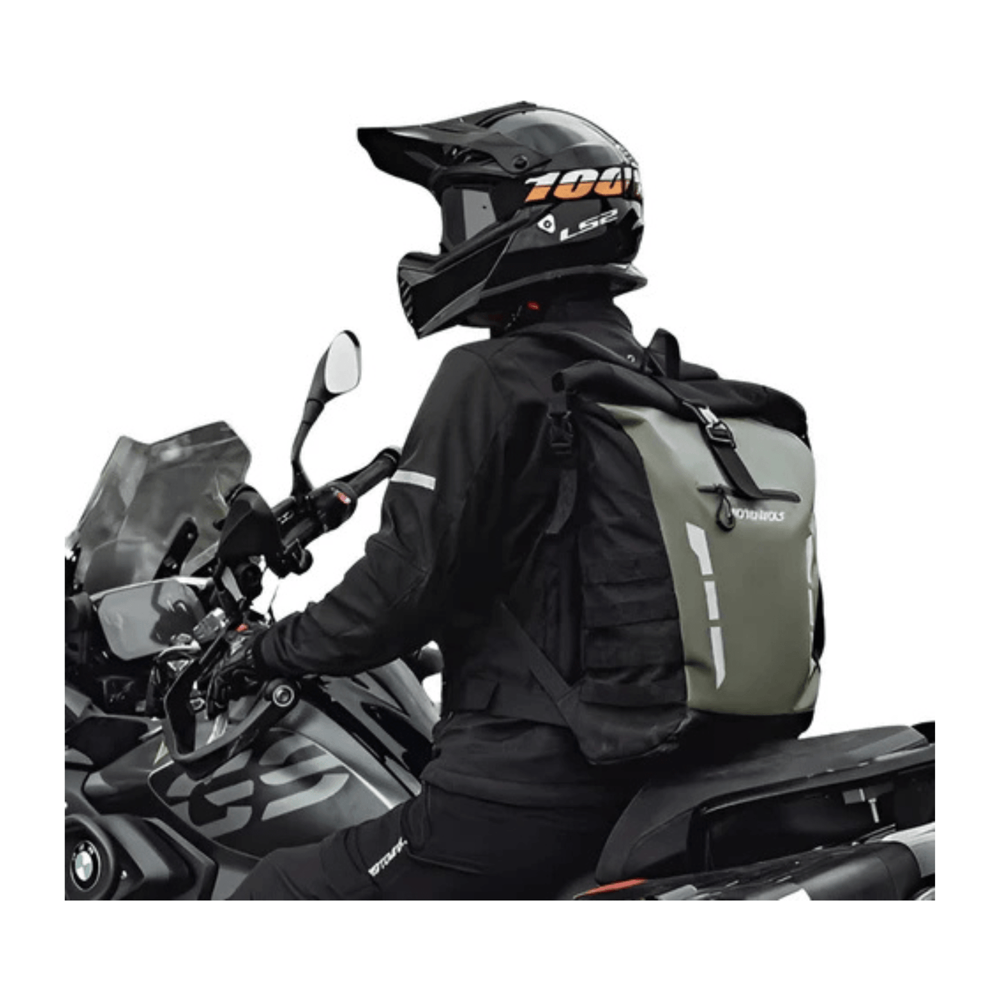 CarryQuest® - Multifunctionele Waterdichte Motorfiets Rugzak - 20L Capaciteit - Moto Tas - Zwart