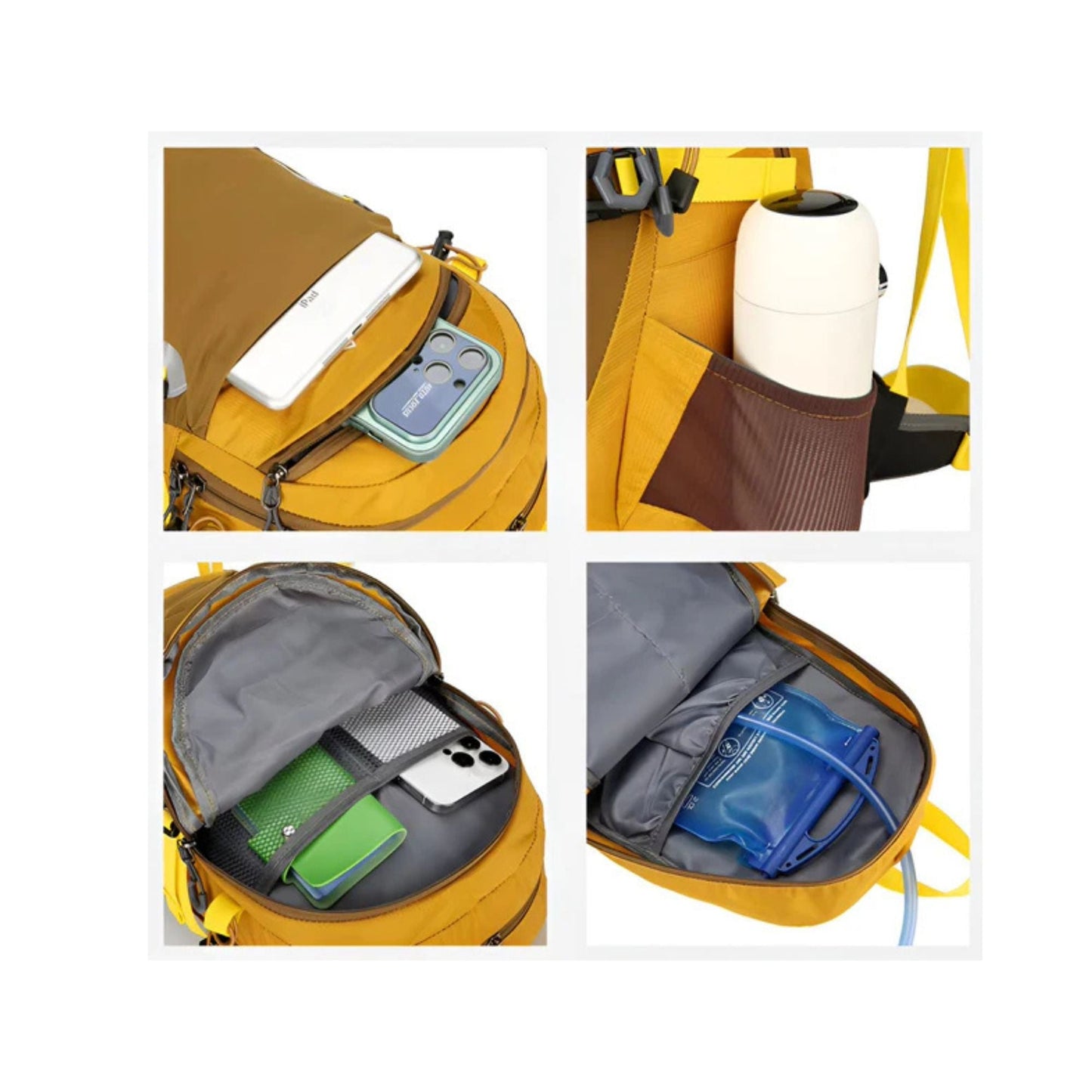 CarryQuest® - Outdoor Hiking Rugzak - Lichtgewicht + Wateropslag - Unisex - 25L - Zwart