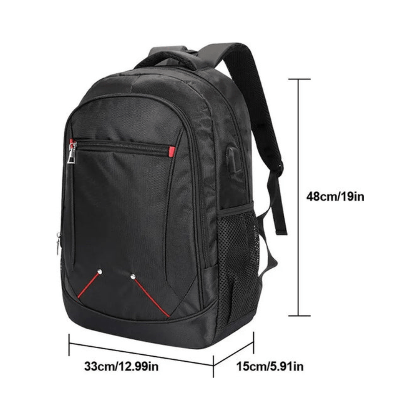 CarryQuest® - Outdoor Travel Custom Design School Backpack - Schoolreizen - Zwart