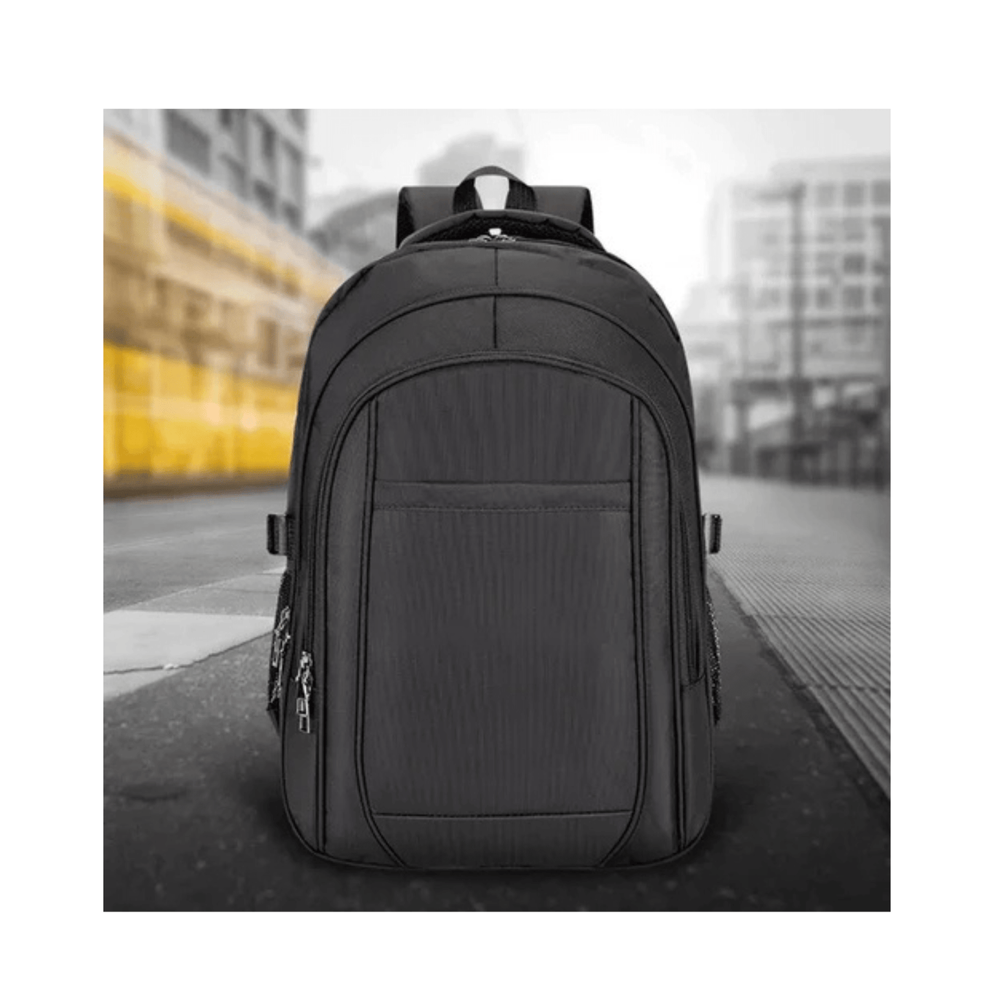 CarryQuest® - Outdoor Travel - Schoolrugzak - Duurzaam - Dagelijks gebruik - Zwart