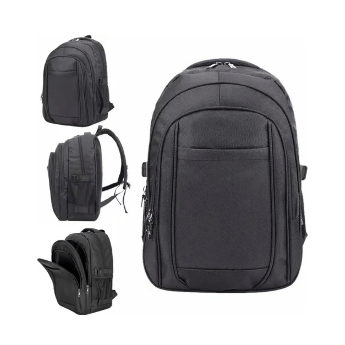 CarryQuest® - Outdoor Travel - Schoolrugzak - Duurzaam - Dagelijks gebruik - Zwart