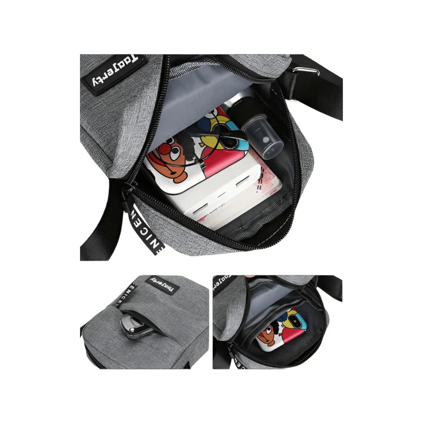 CarryQuest® - Oxford Bags Heren Schoudertas - Zakelijke Tassen voor Mannen - Blauw