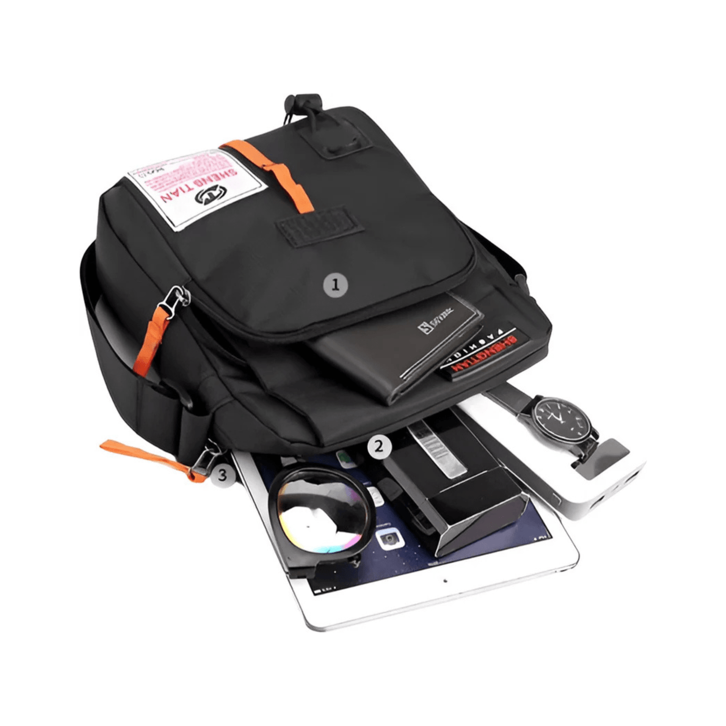CarryQuest® - Oxford Bags Heren Schoudertas - Zakelijke Tassen voor Mannen - Zwart
