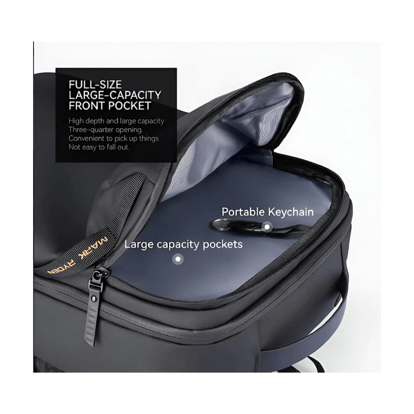 CarryQuest® - Oxford Reis Heren Laptop Rugzak - Waterdicht - Comfortabel & Stijlvol - Zwart