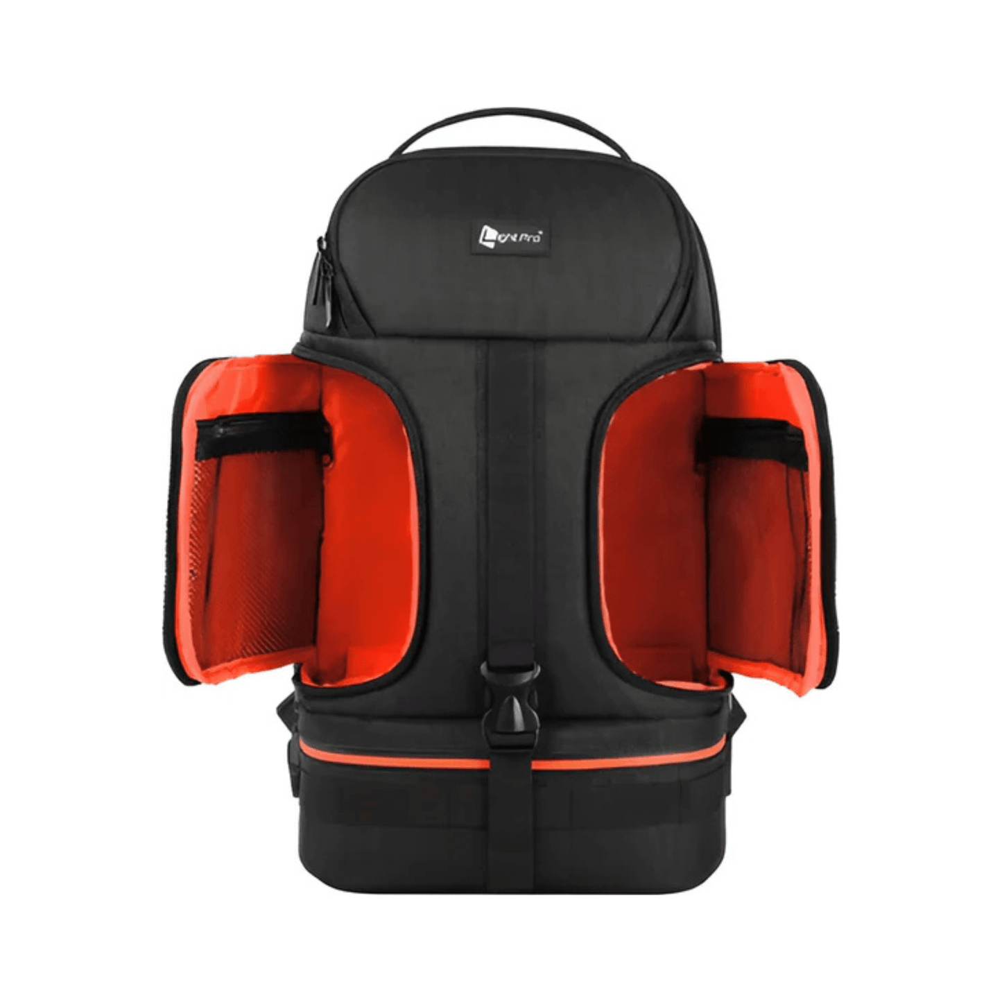 CarryQuest® Professionele Waterdichte Camera Schouders Rugzak - DSLR + 3 Lenzen + 2 Statieven - Oranje