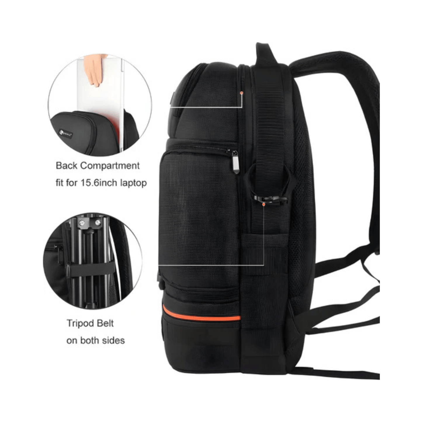 CarryQuest® Professionele Waterdichte Camera Schouders Rugzak - Rood