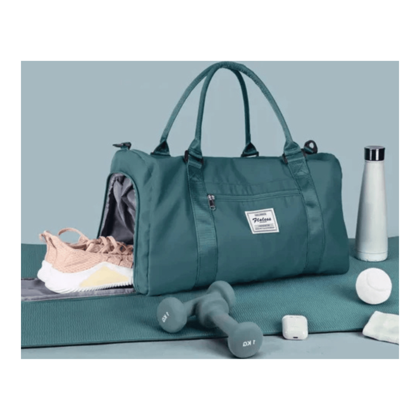 CarryQuest® - Reistassen Handbagage - Weekendtas - Reis - Yoga - Sport - Donker Groen