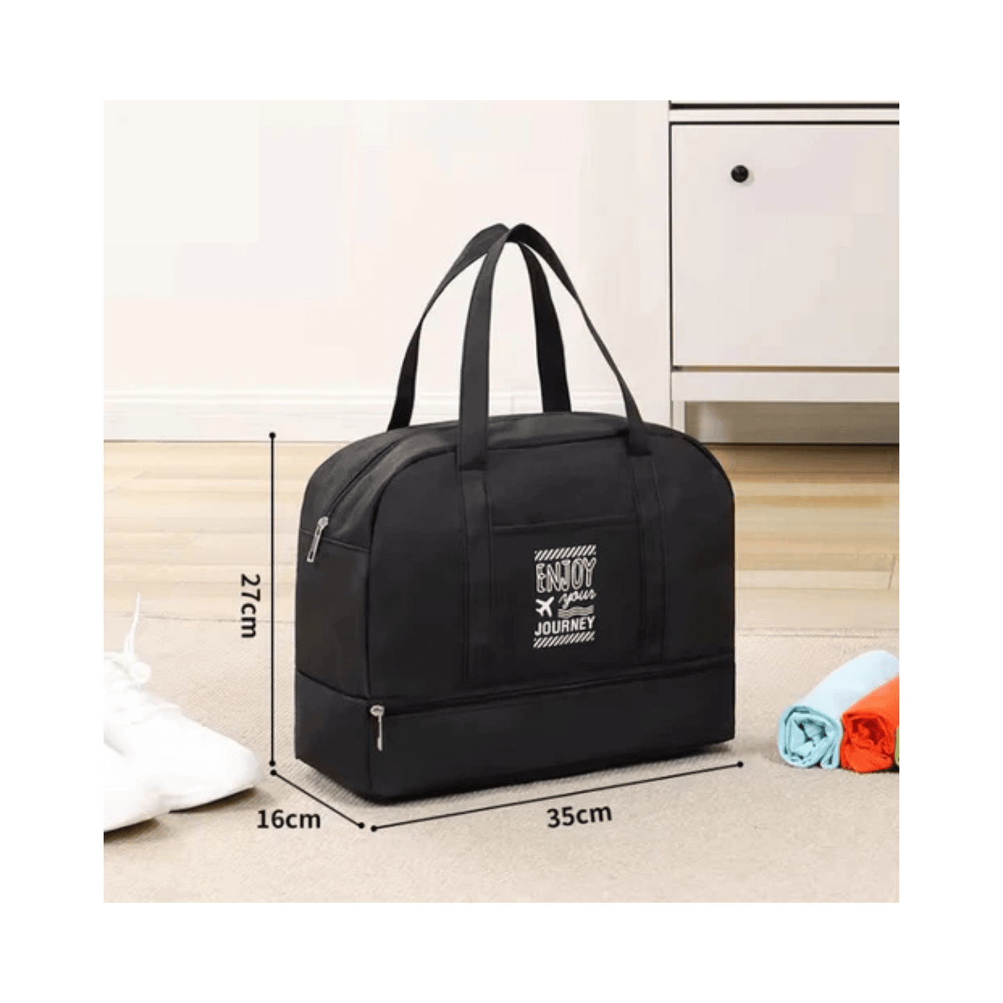 CarryQuest® - Reisweekendtassen - Oxford - Reistas - Reistassen - Weekendtas - Weekendtassen - Weekenden - Zwart