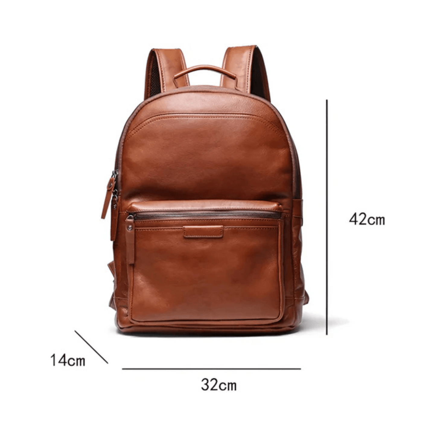 CarryQuest® - Rugzak Heren - Computer Tassen Voor 16 Inch Laptop - Lichtgewicht - Schooltas - Donker Koffie