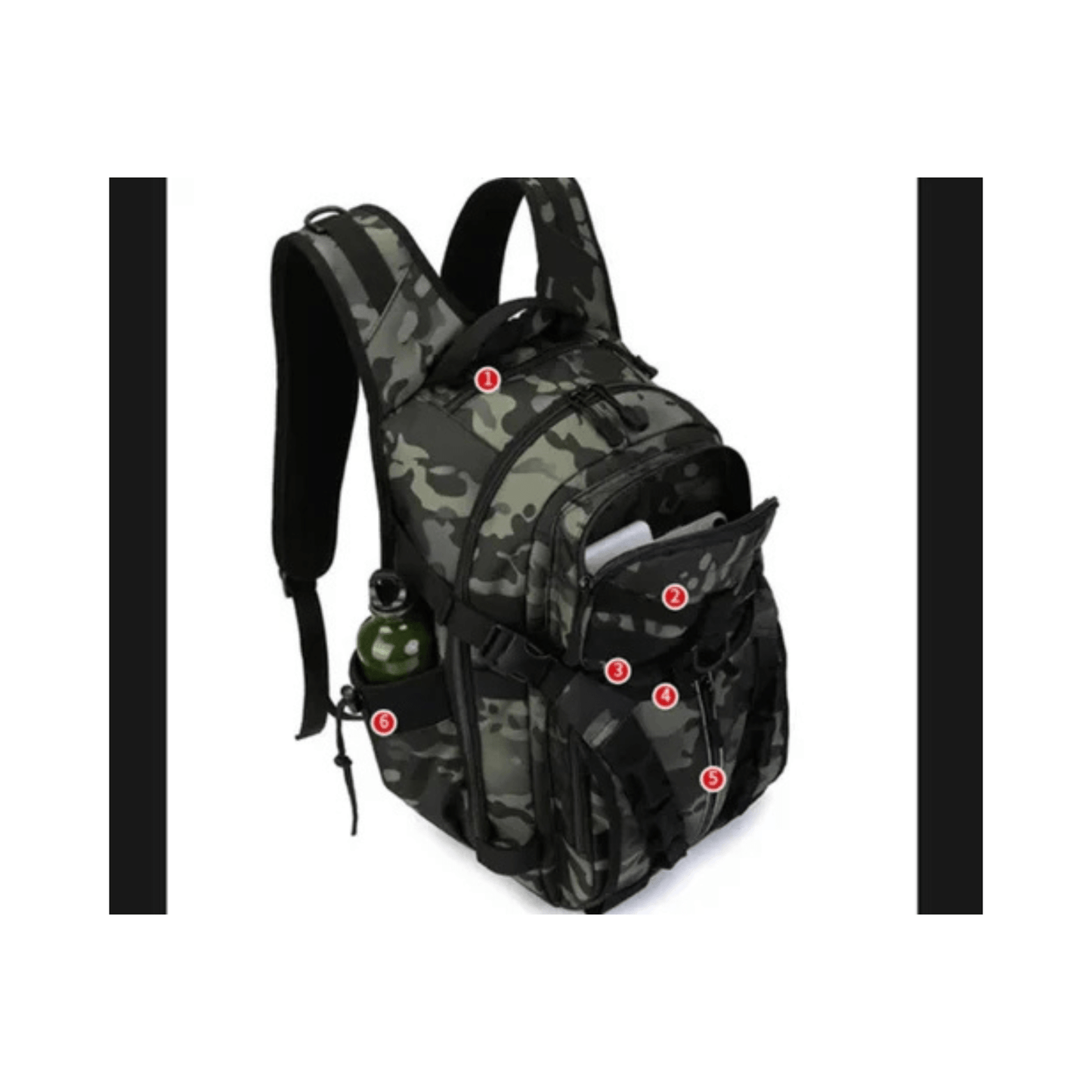 CarryQuest® - Rugzak - Visrugzak - Handbagage - Reizen - Groen