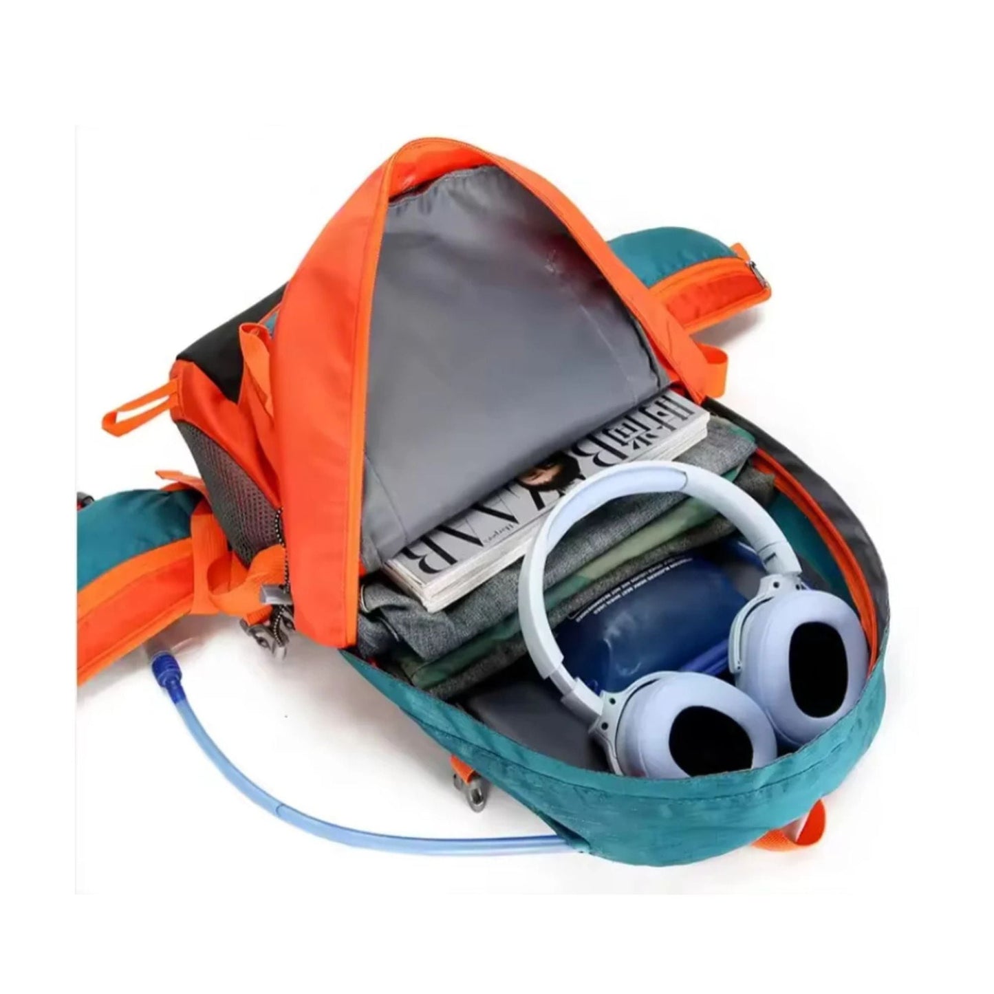 CarryQuest® - Rugzak - Waterzak - Wandel rugzak - Regenhoes - 35L - 2L - Waterzak Wandelen - Zwart