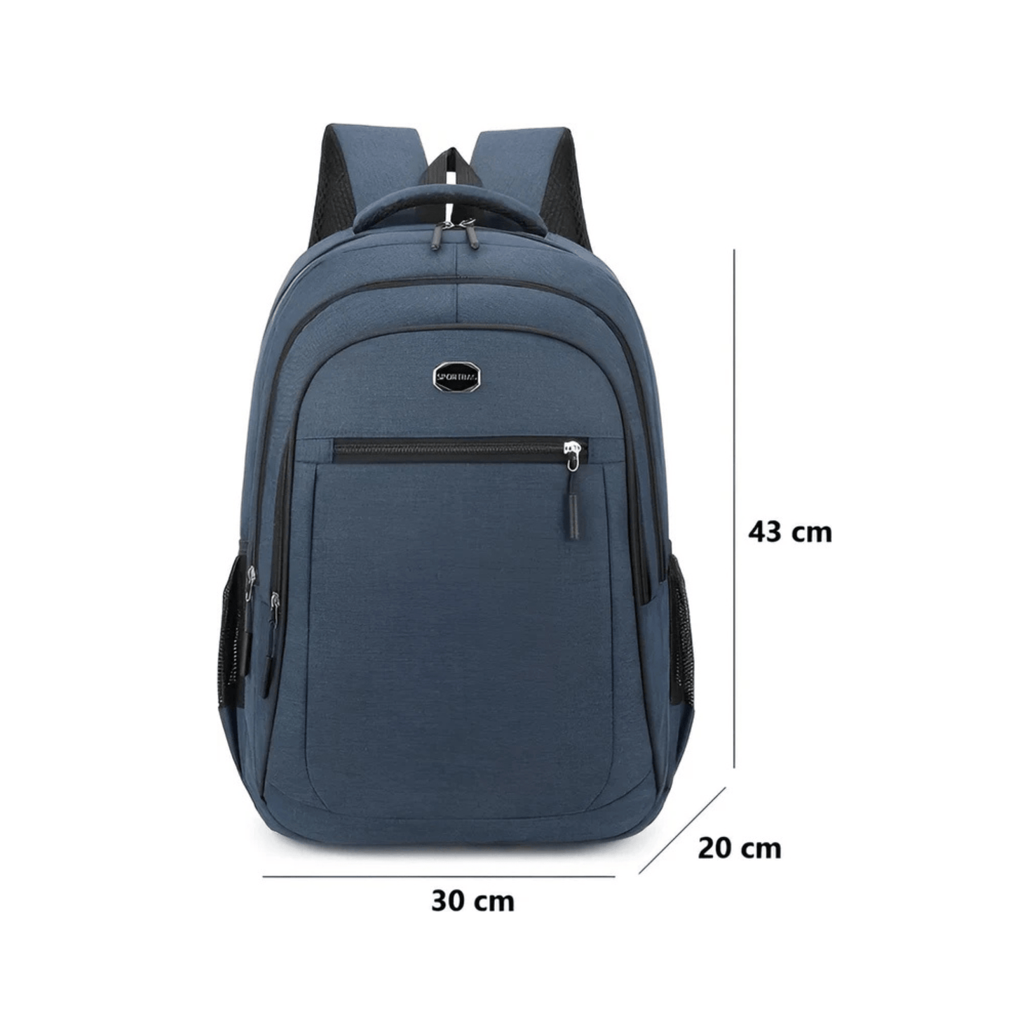 CarryQuest® - Ruime Rugzak Studenten - Waterdicht & Slijtvast - Blauw