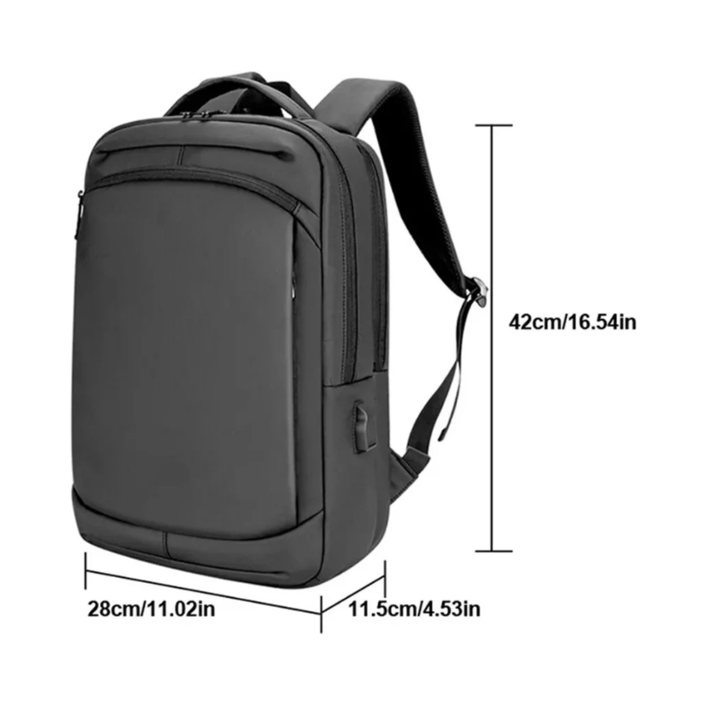 CarryQuest® - Schoolrugzak - Schooltas - School Rugzak - Meerdere Vakken - Zwart