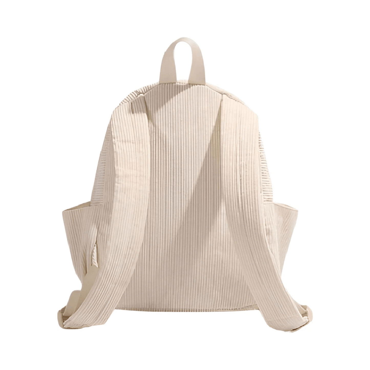 CarryQuest® - Schooltas - Corduroy Backpack - Niet waterbestendig - Beige