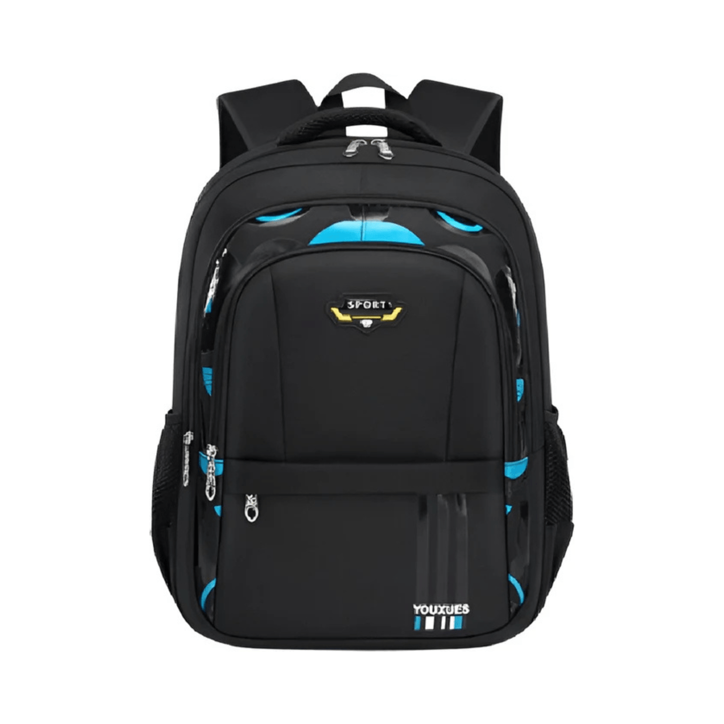 CarryQuest® - Schooltas - Waterdicht - Oxford - Ruim - Kinderen Schooltassen - Zwart