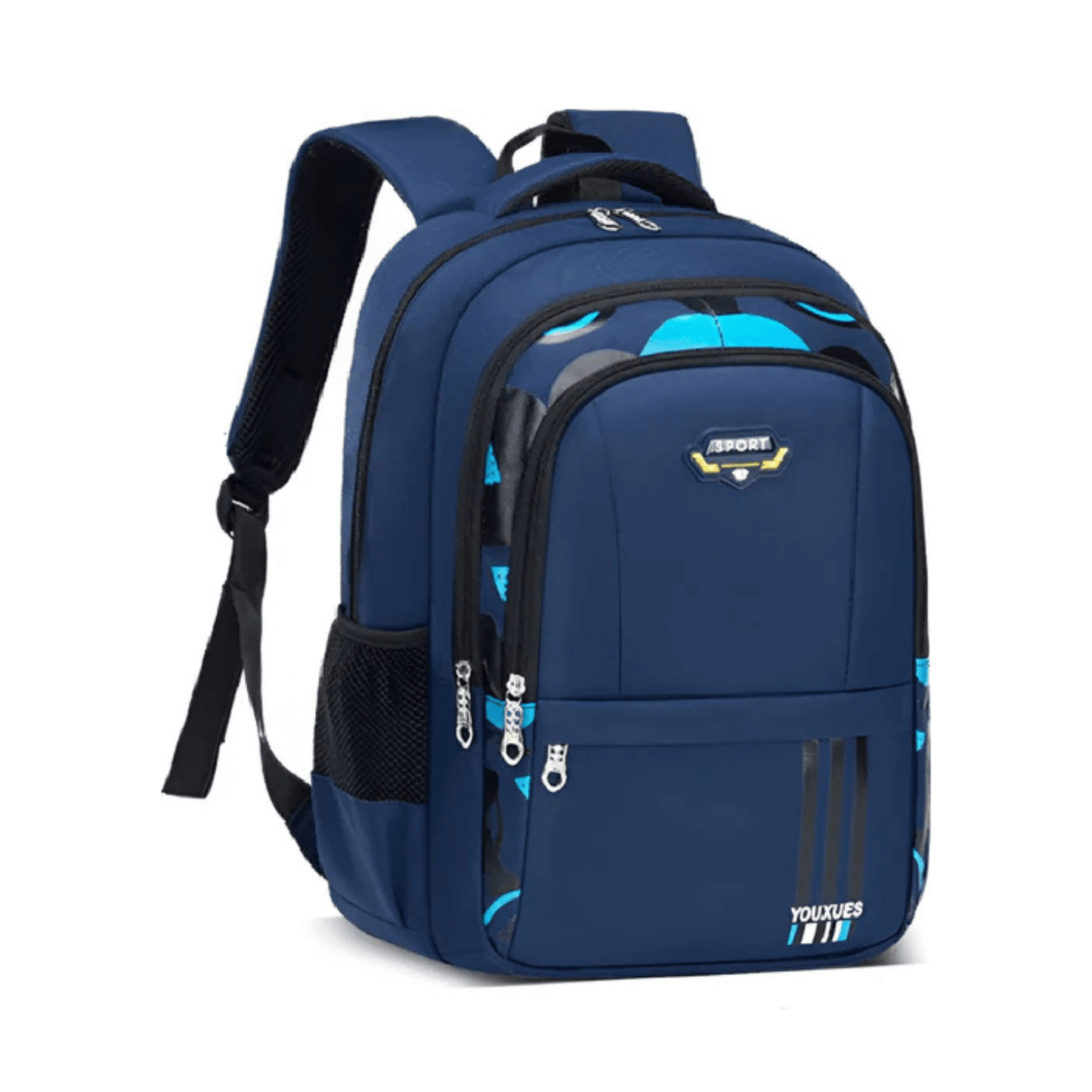 CarryQuest® - Schooltas - Waterdicht - Oxford - Ruim - Kinderen Schooltassen - Zwart