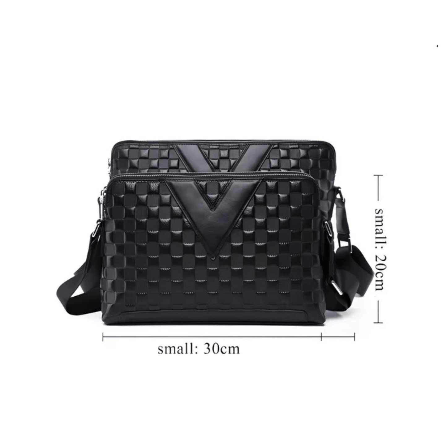 CarryQuest® - Schoudertas Crossbody Heren - Mannen - Handtas - Zwart