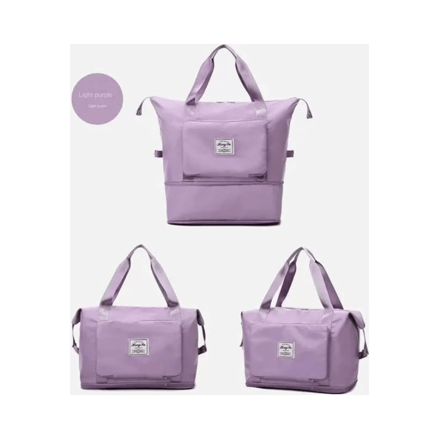 CarryQuest® - Sporttas en schoudertas - Ruime weekendtas van hoogwaardig materiaal - Paars