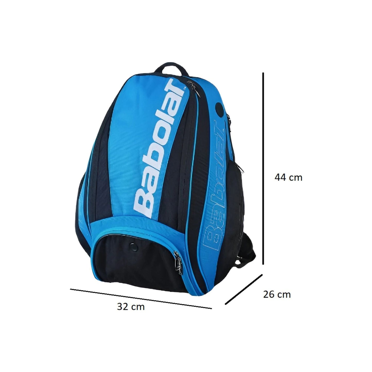 CarryQuest® - Tennistas - Tennisrugzak - Polyester - Blauw