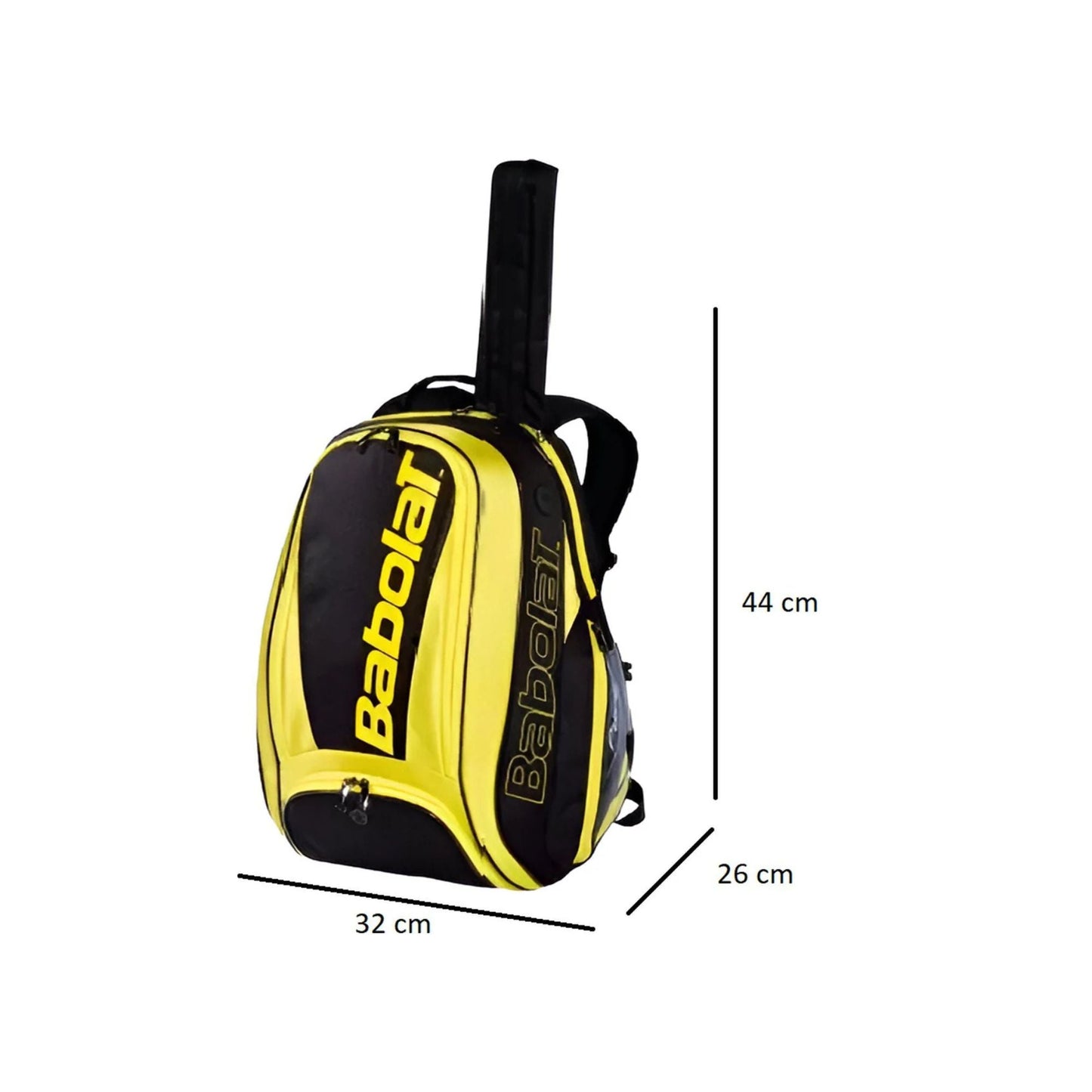 CarryQuest® - Tennistas - Tennisrugzak - Polyester - Geel