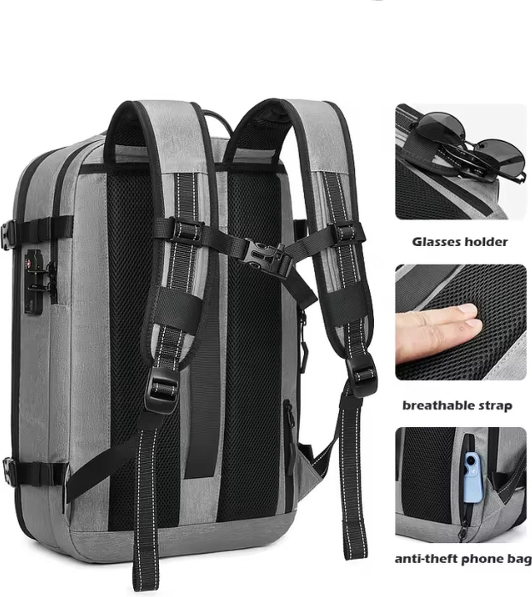 CarryQuest® - Vacuum Rugzak Pro1 - Zwart