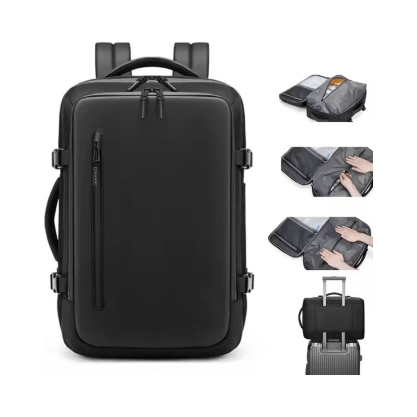 CarryQuest® - Vacuum Rugzak RZ/TX - Incl. Pomp - Zwart
