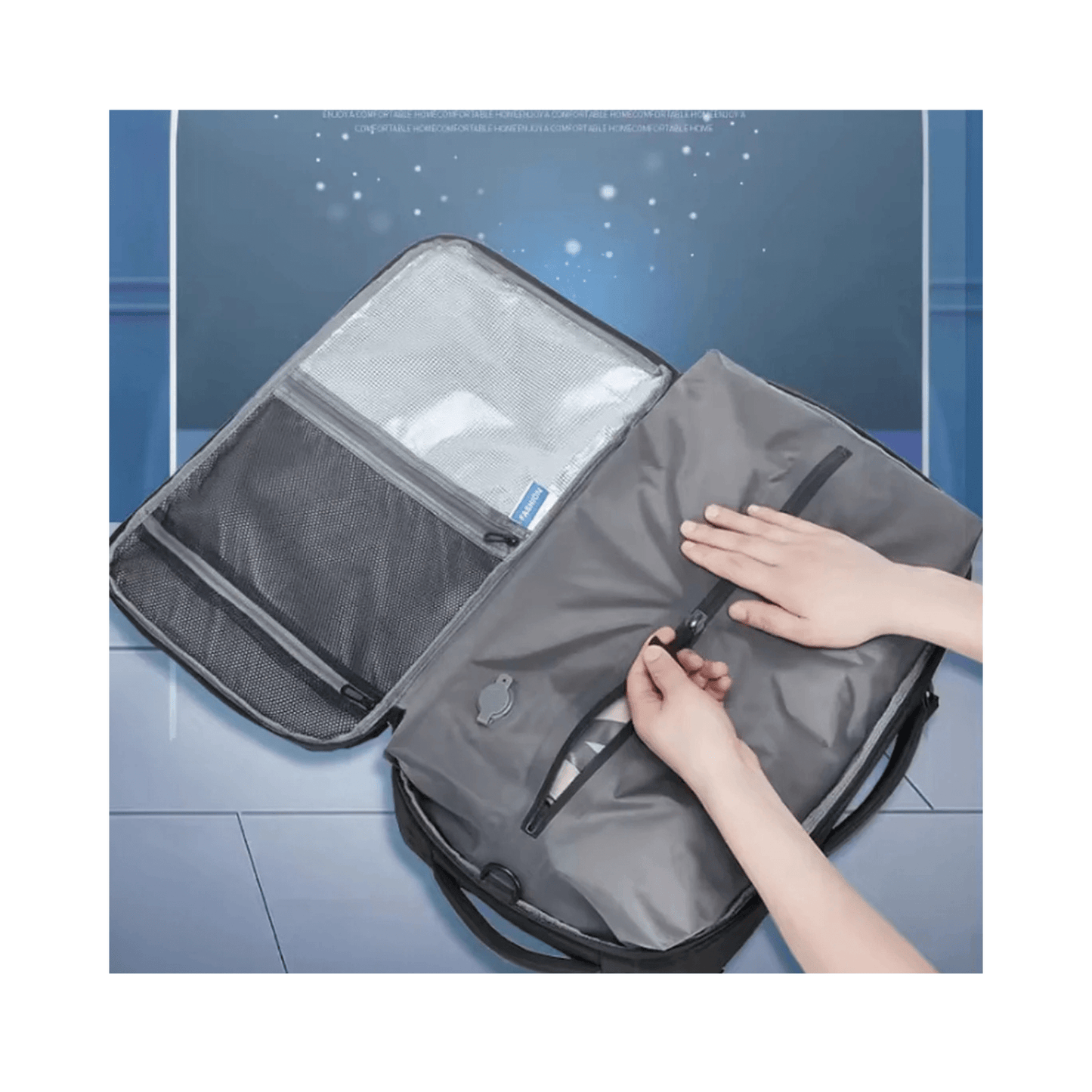 CarryQuest® - Vacuum Rugzak RZ/TX - Zwart
