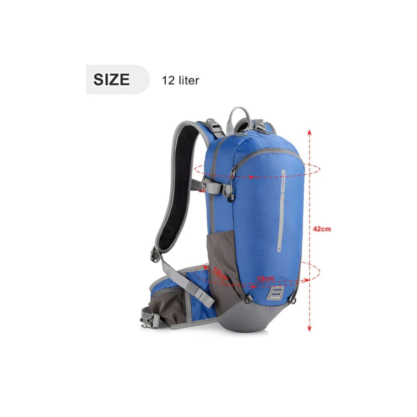 CarryQuest® - Wandel Rugzak 12L - Waterdicht - Backpack Fietsen - Waterzak - Blauw