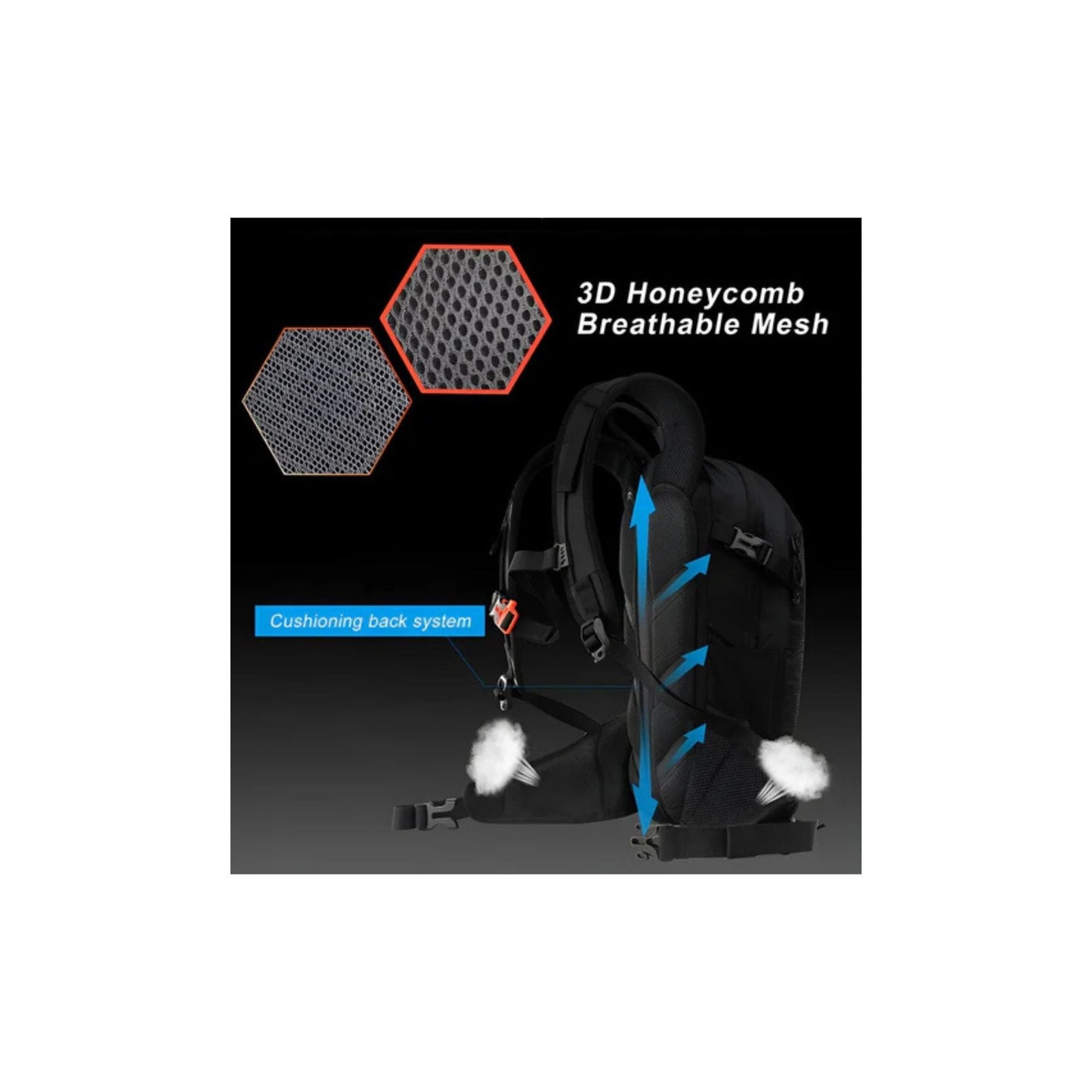 CarryQuest® - Wandel Rugzak 12L - Waterdicht - Backpack Fietsen - Waterzak - Zwart