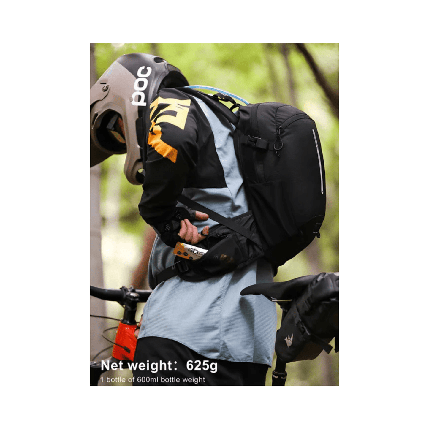 CarryQuest® - Wandel Rugzak 12L - Waterdicht - Backpack Fietsen - Waterzak - Zwart
