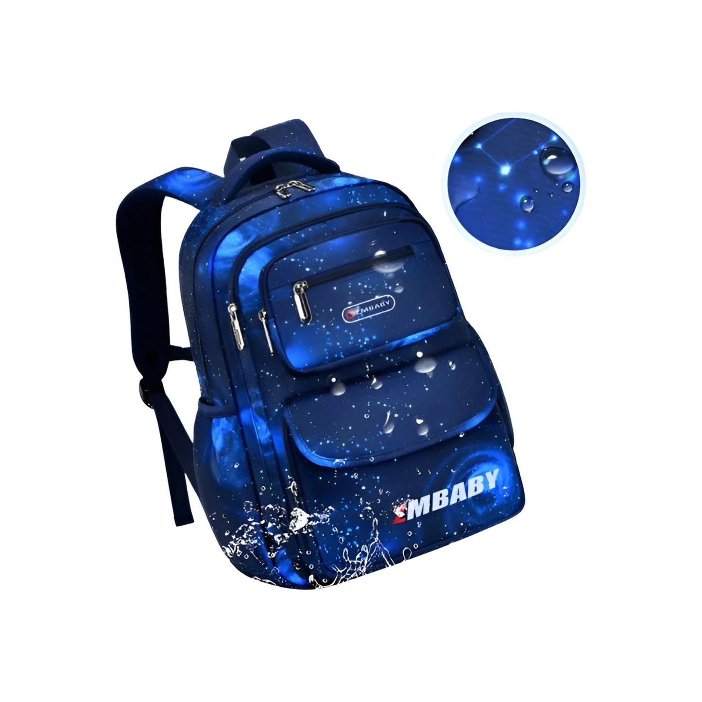 CarryQuest® - Waterdicht Schooltas - Lichtgewicht - Basisschool Rugzak - Donker Blauw