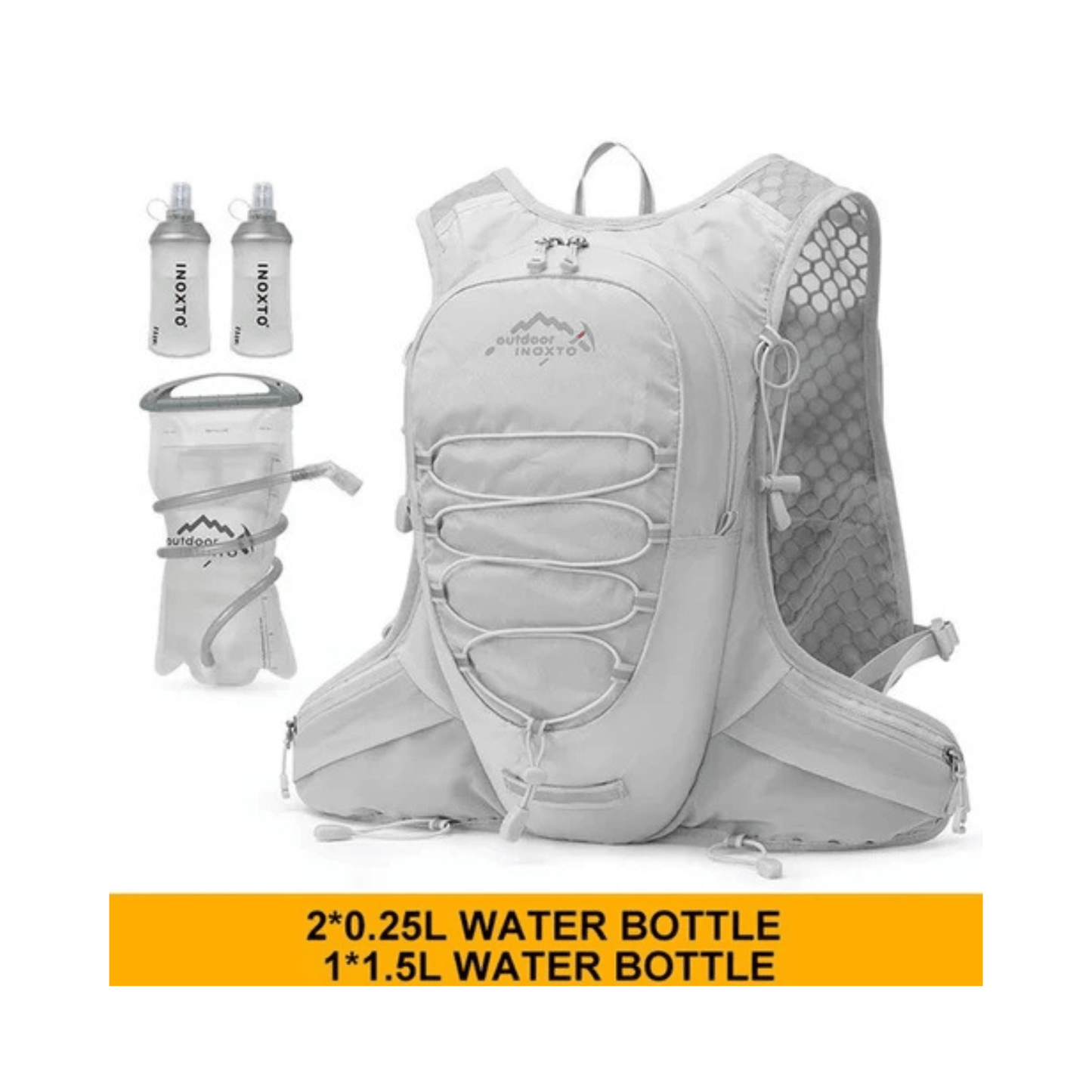 CarryQuest® - Waterdichte - Fietsrugzak - 10 Liter - Waterzak - Backpacks - Sport - Wandelen - Wit
