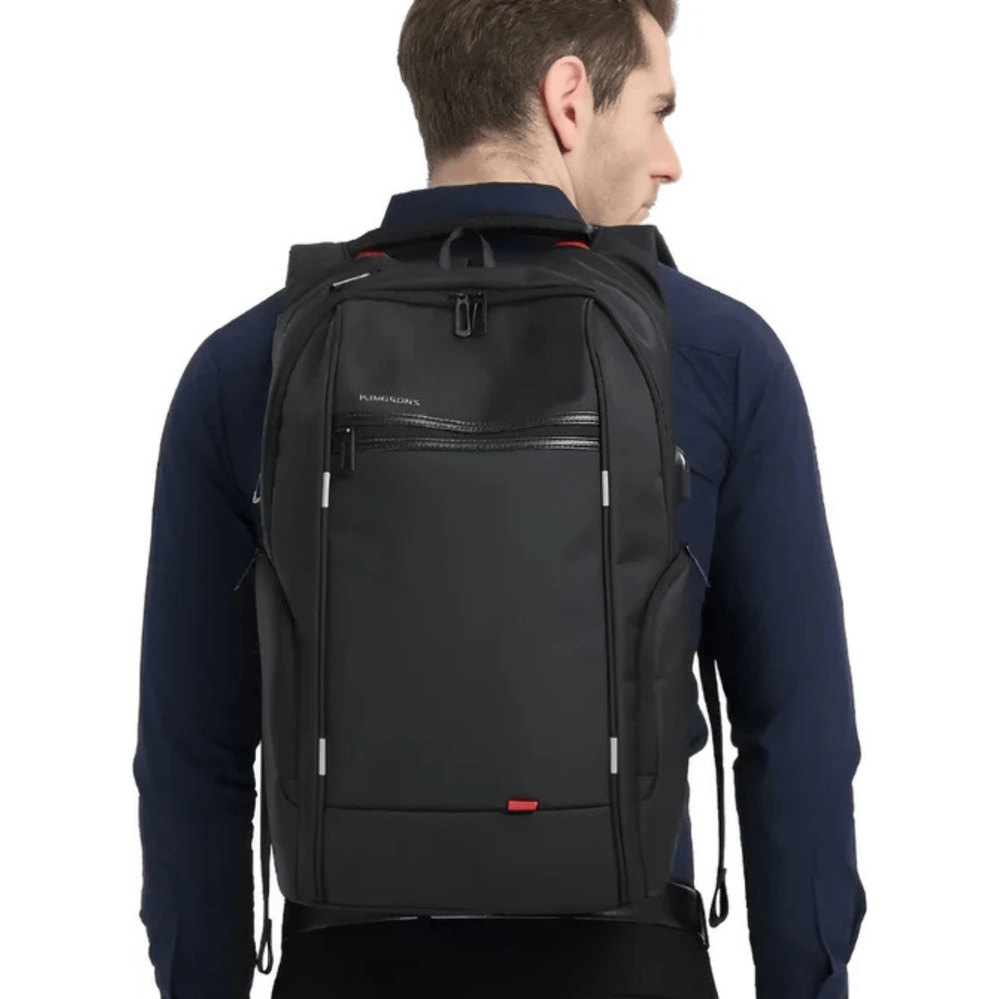CarryQuest® - Waterdichte Laptop Rugzak - USB Oplaadbaar - 15.6 - 17.3 inch - Zwart