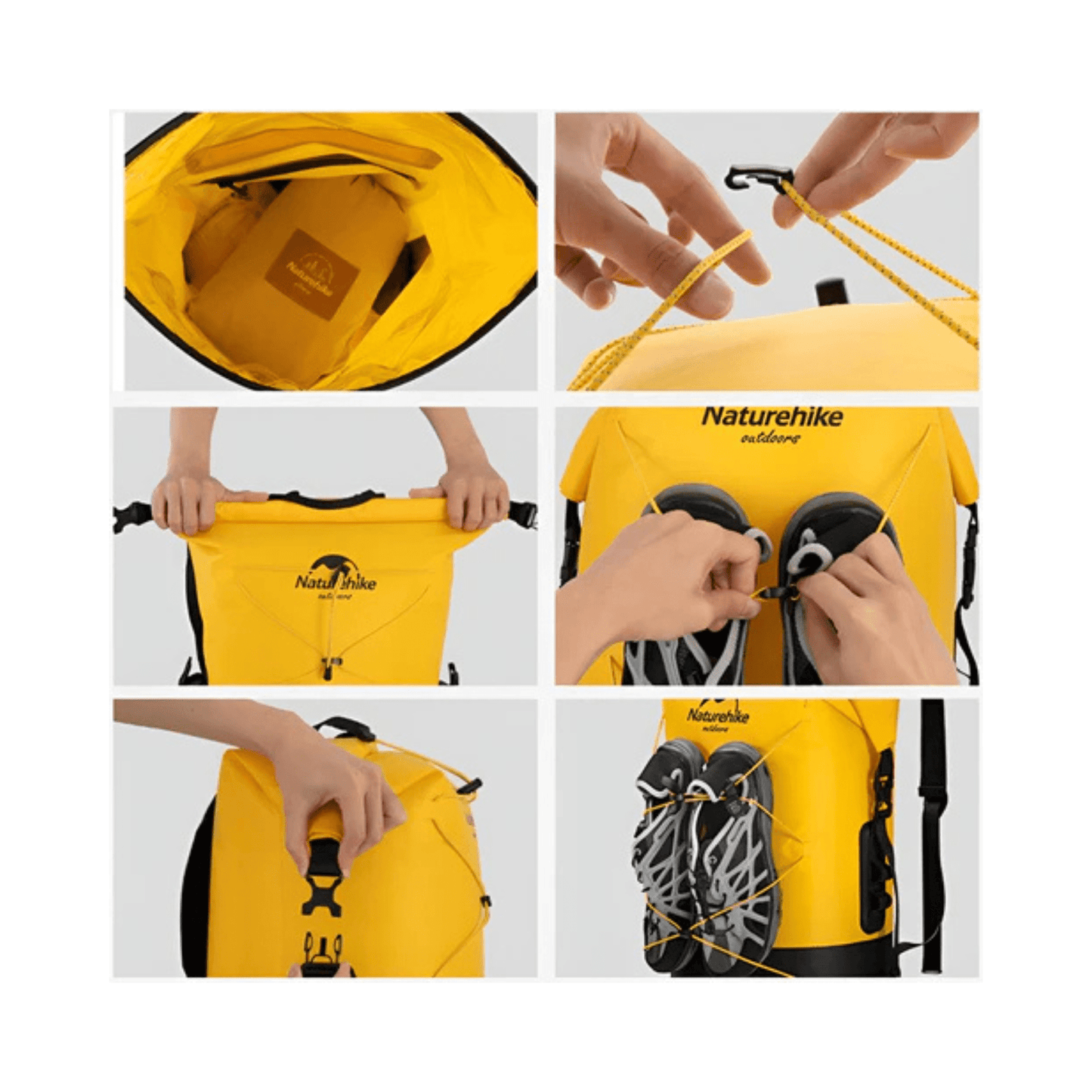 CarryQuest® - Waterdichte Rugzak - 20L - Backpack - Geel
