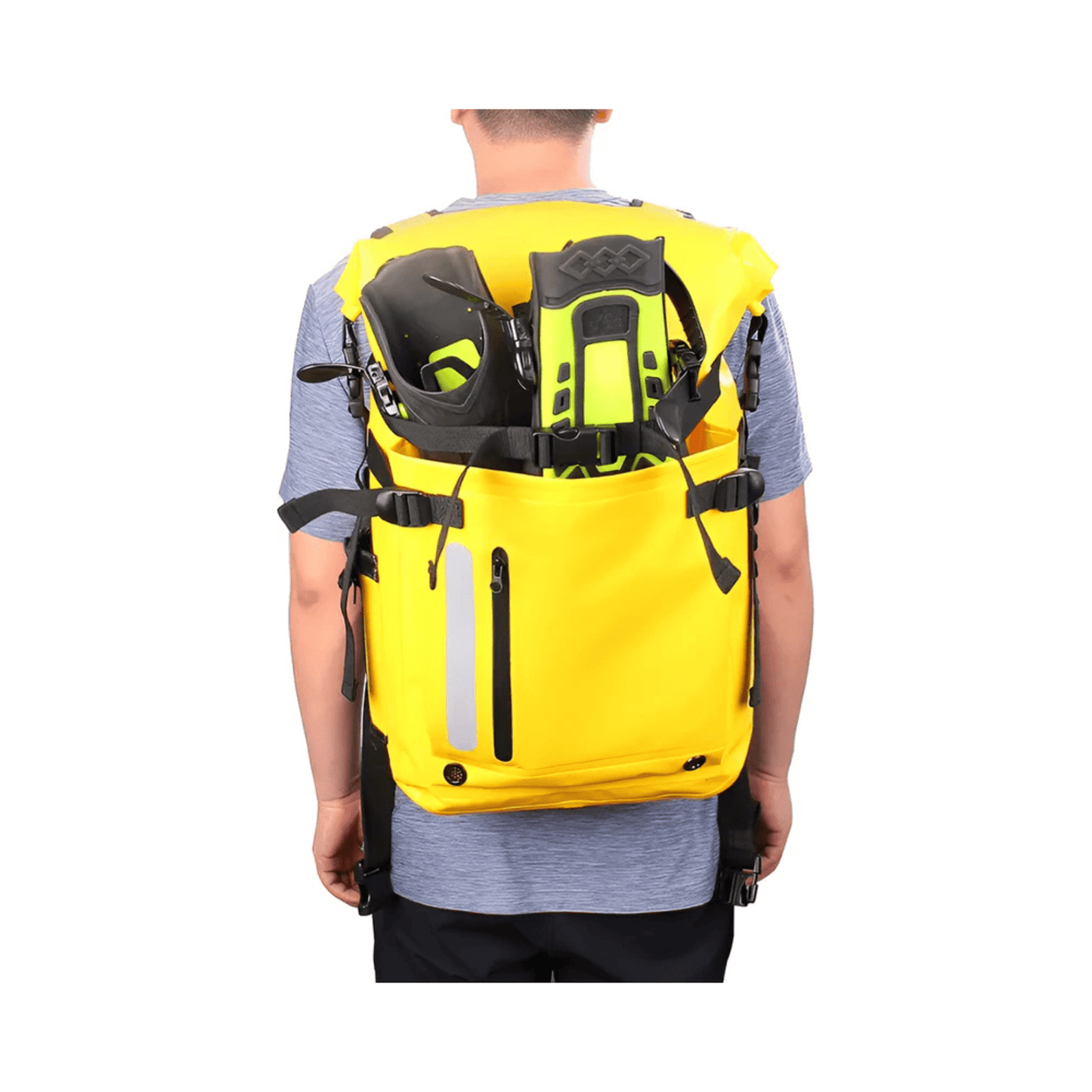 CarryQuest® - Waterdichte Rugzak - 30L Dry Bag voor Duikuitrusting - Unisex - 500D PVC - Zwart