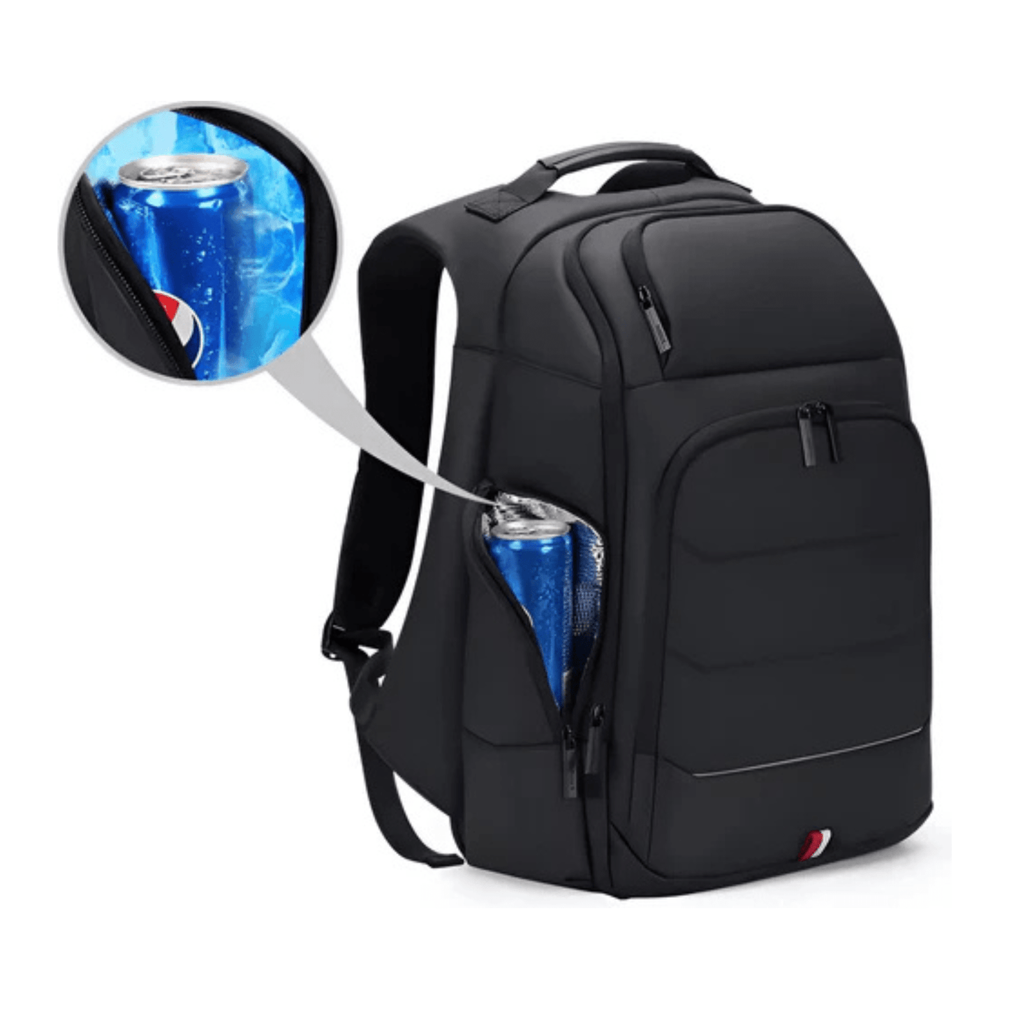 CarryQuest® - Waterdichte Rugzak USB Oplaadbaar - Geschikt als Handbagage - Zwart