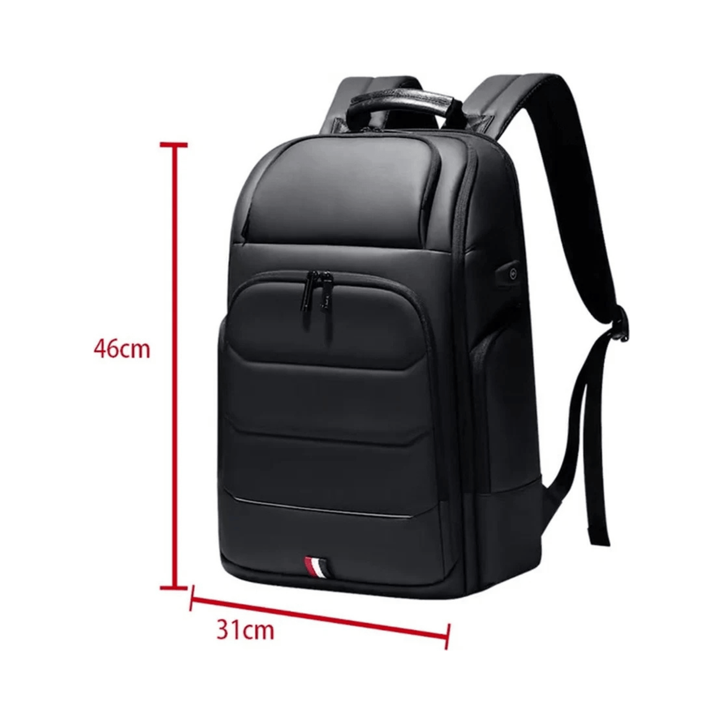 CarryQuest® - Waterdichte Rugzak USB Oplaadbaar - Zwart