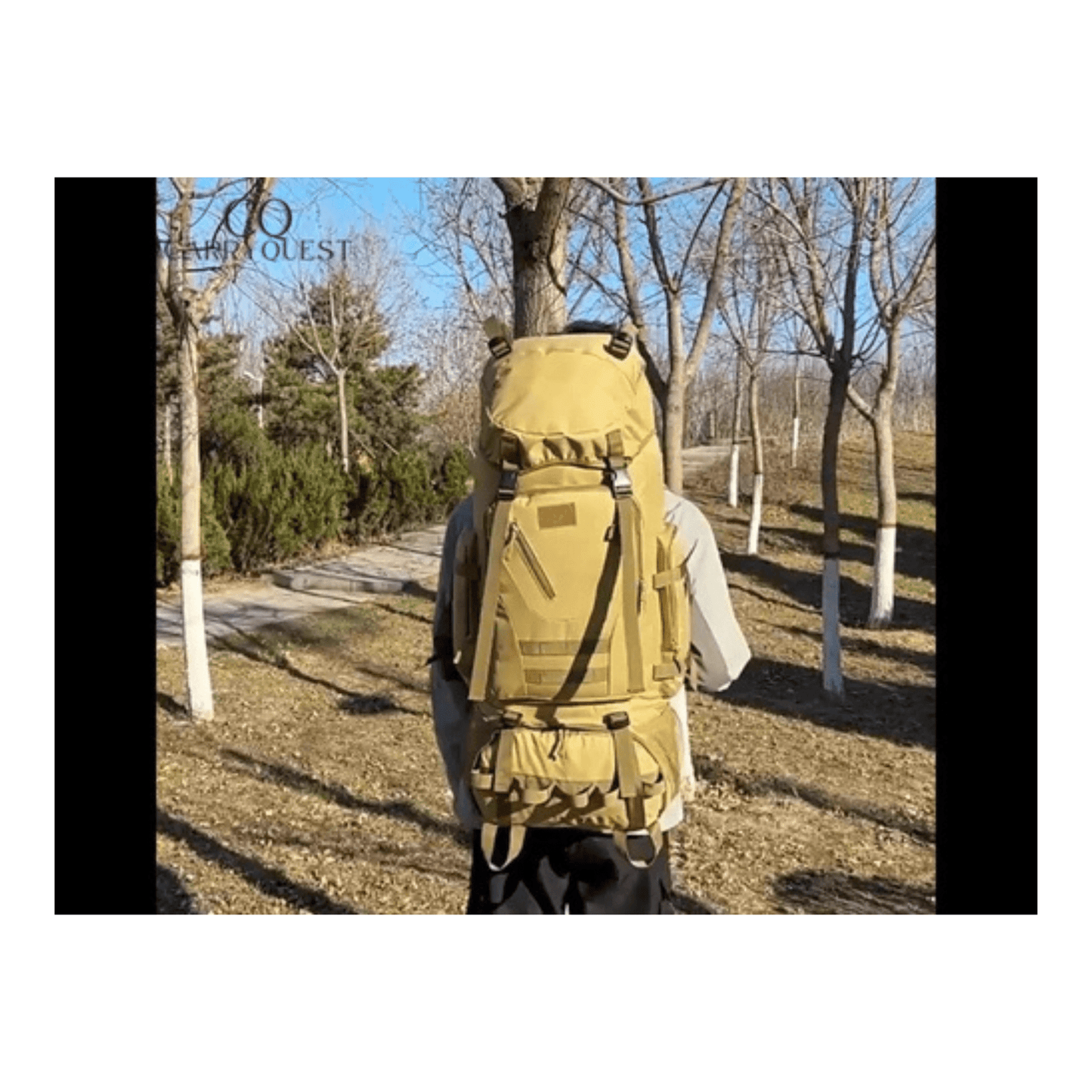 CarryQuest® - Waterdichte - Wandelen - Camping - Rugzak - Heren - 90 Liter - Groen