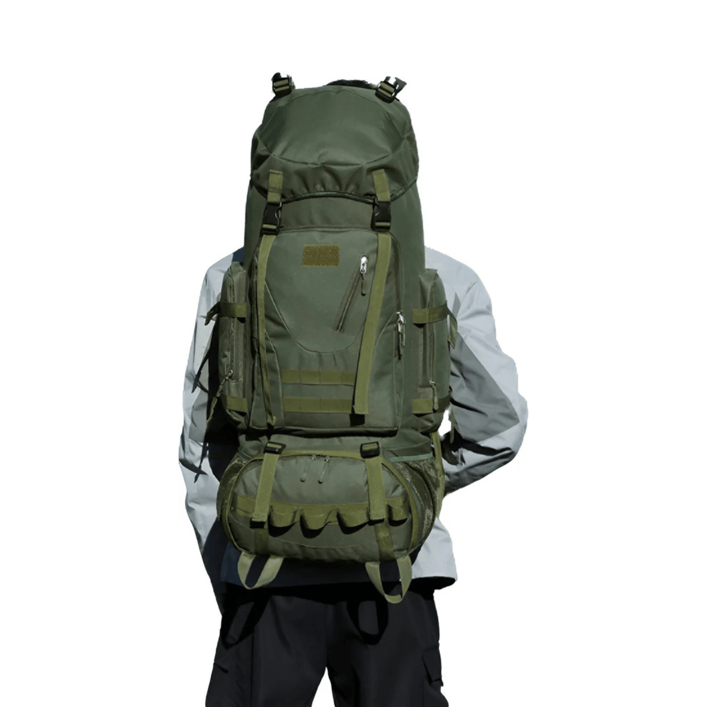 CarryQuest® - Waterdichte - Wandelen - Camping - Rugzak - Heren - 90 Liter - Groen