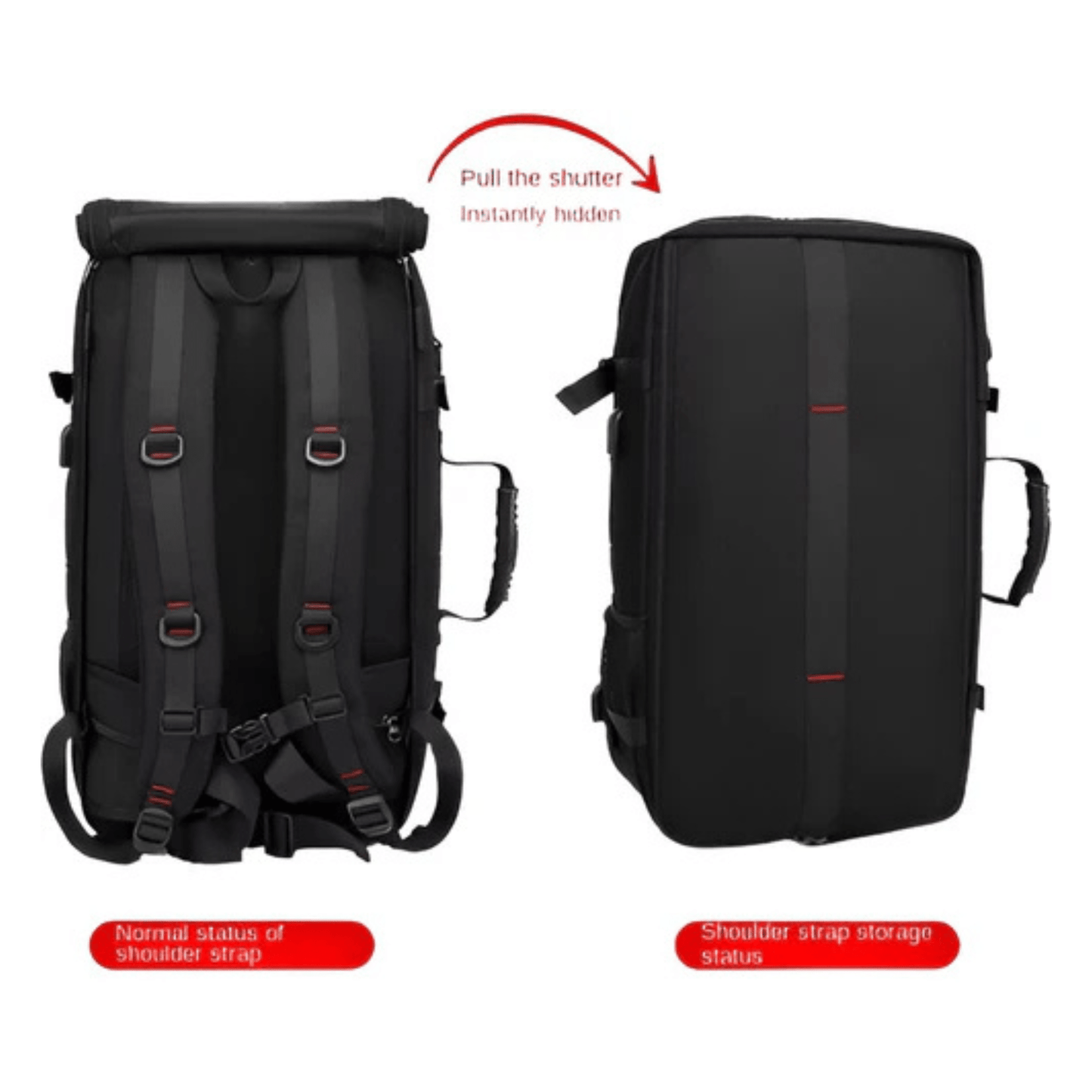 CarryQuest® - Zakelijke Rugzak 17.3 Inch - Waterafstotend, USB Oplaadpoort - Oxford Materiaal - Zwart
