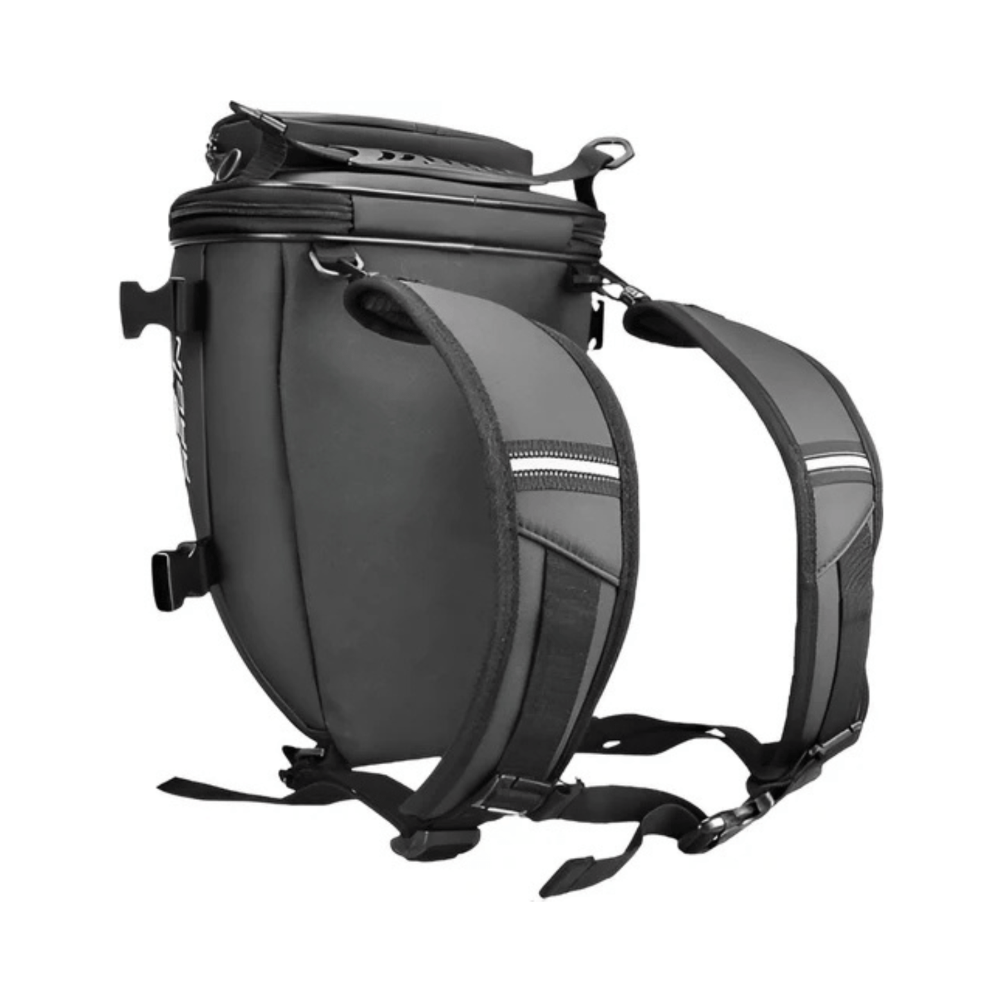 WoYoW® - Motorfiets Staart Tanktas - 10L Capaciteit - 1KG - Gelaagd + Koffer - Zwart