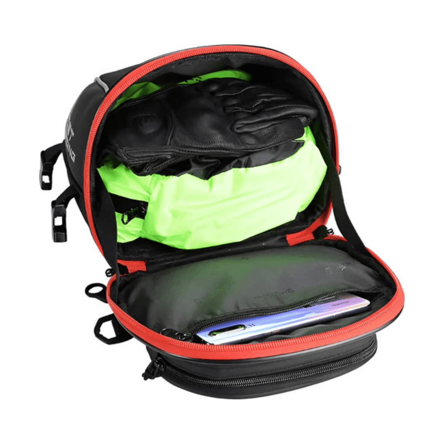 WoYoW® - Motorfiets Staart Tanktas - 10L Capaciteit - 1KG - Gelaagd + Koffer - Zwart