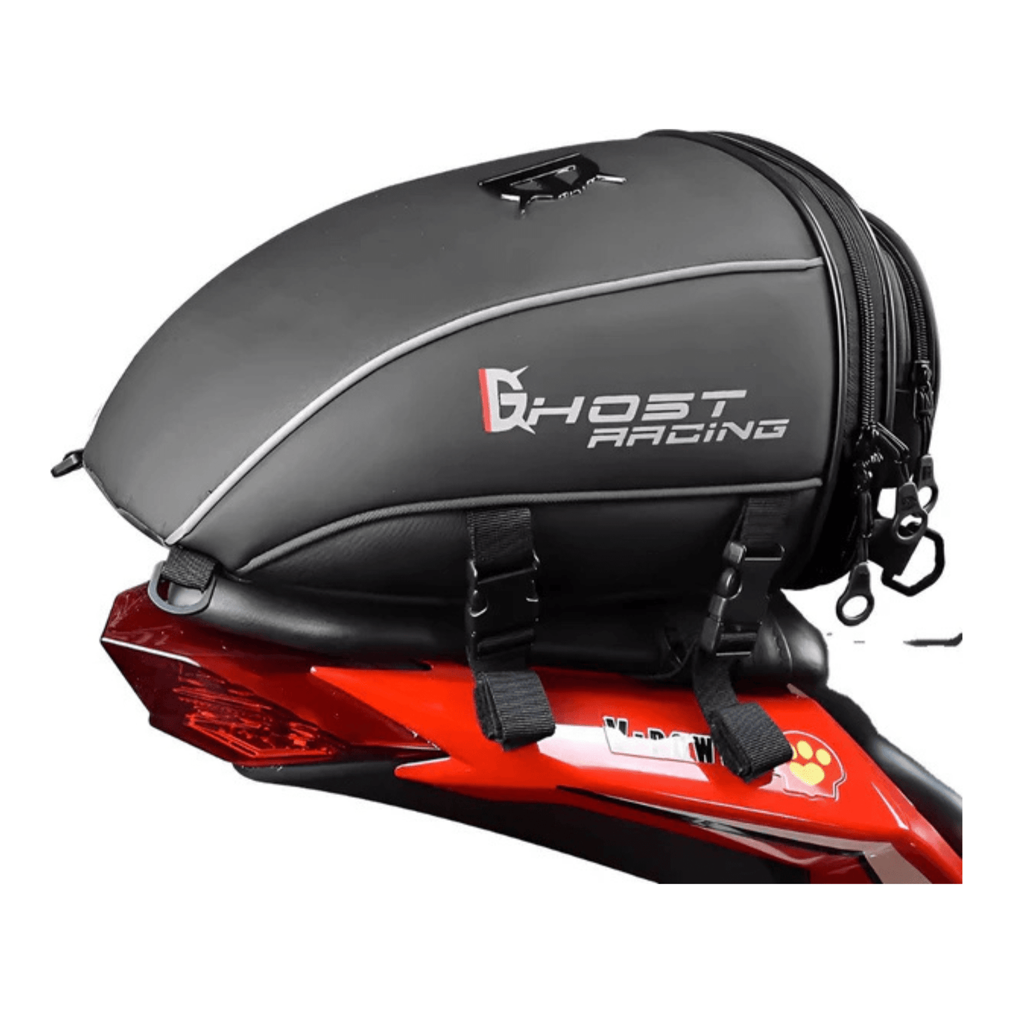 WoYoW® - Motorfiets Staart Tanktas - 10L Capaciteit - 1KG - Gelaagd + Koffer - Zwart