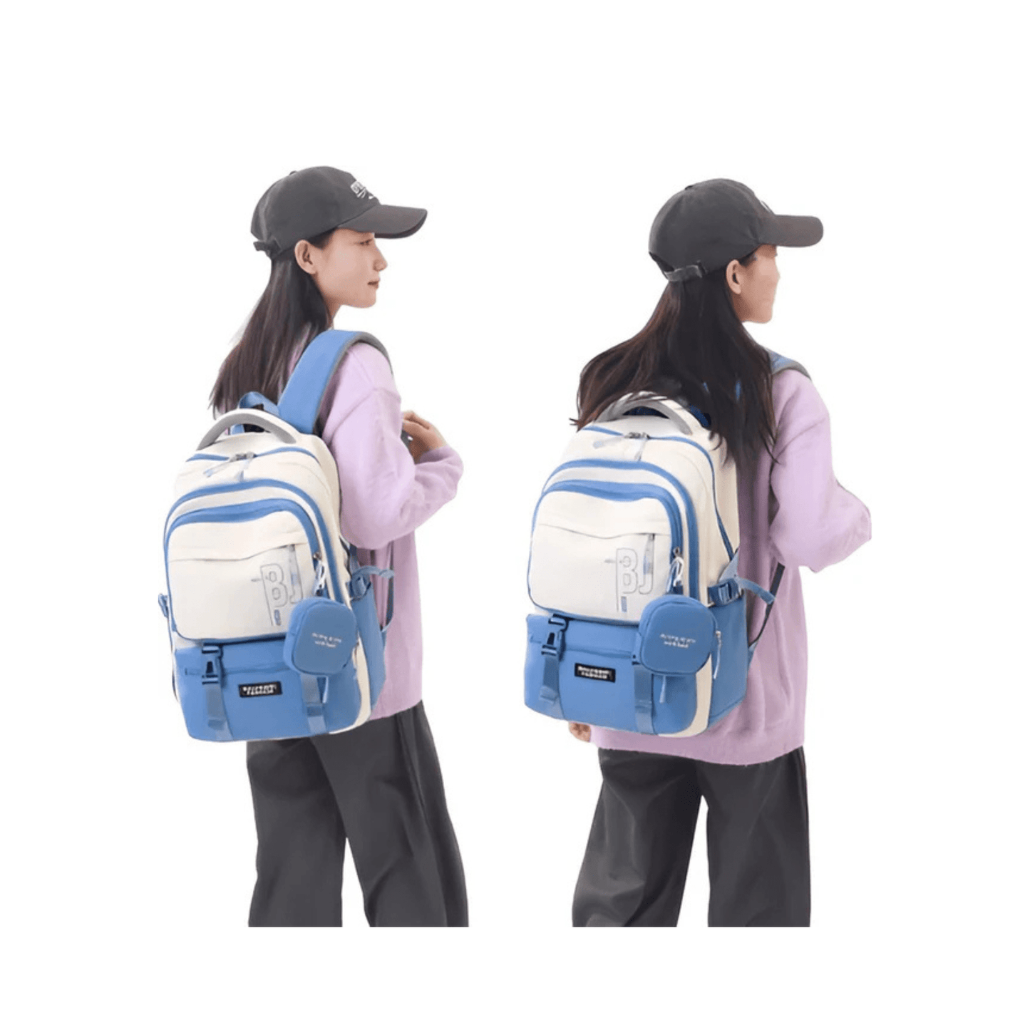CarryQuest® - Schooltas Meisjes - Waterdicht - Schooltassen - Licht Blauw