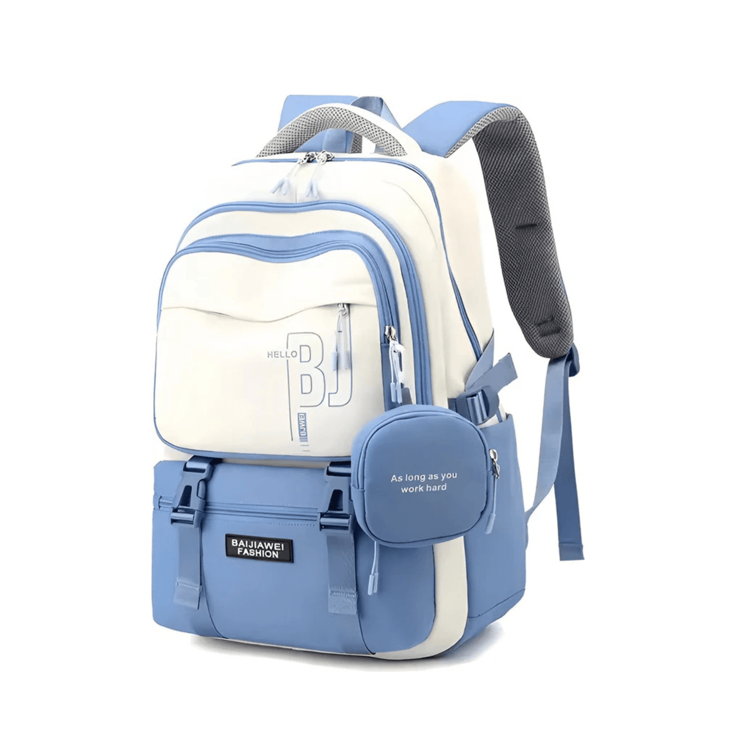 CarryQuest® - Schooltas Meisjes - Waterdicht - Schooltassen - Licht Blauw