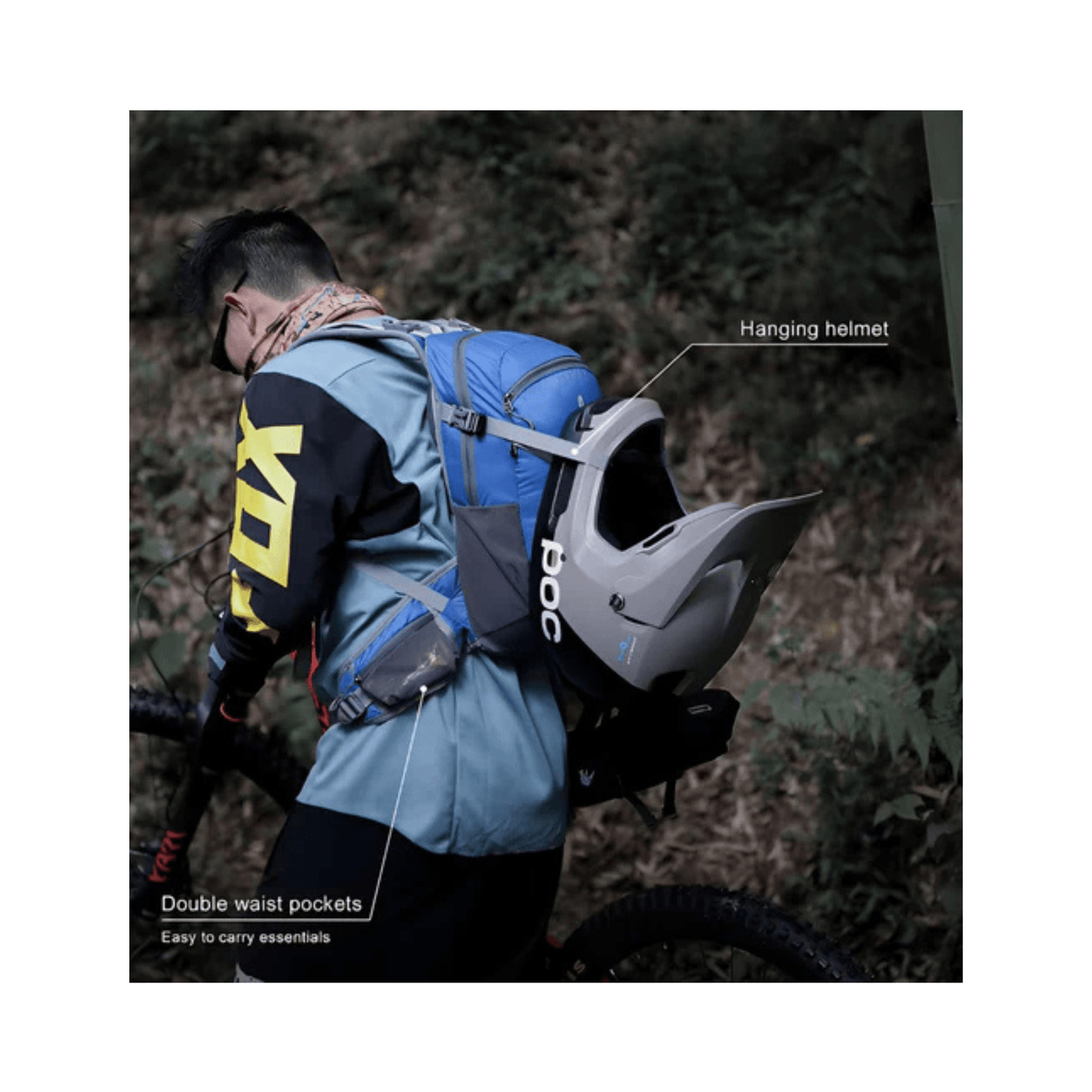 WoYoW® - Wandel Rugzak 12L - Waterdicht - Backpack Fietsen - Waterzak - Blauw